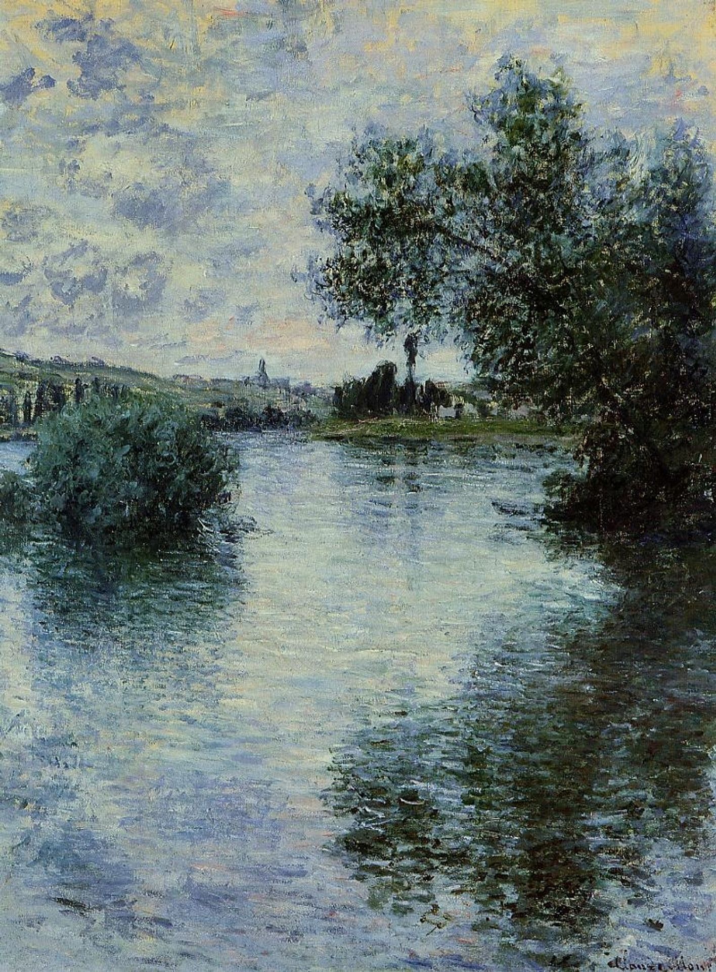 The Seine at Vetheuil by Claude Monet
