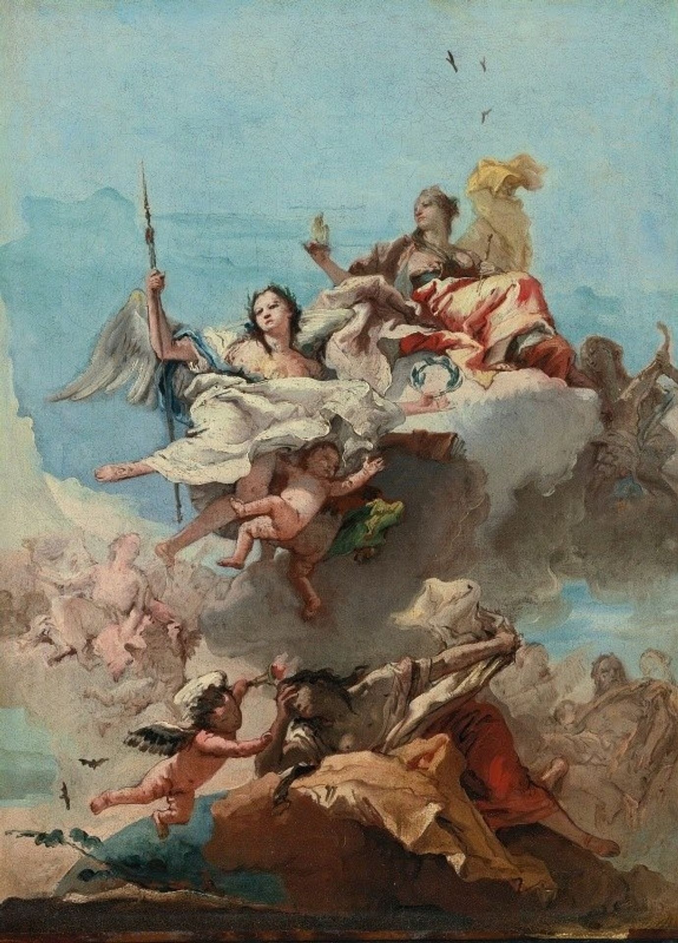 Triumph Of Virtue by Giovanni Domenico Tiepolo