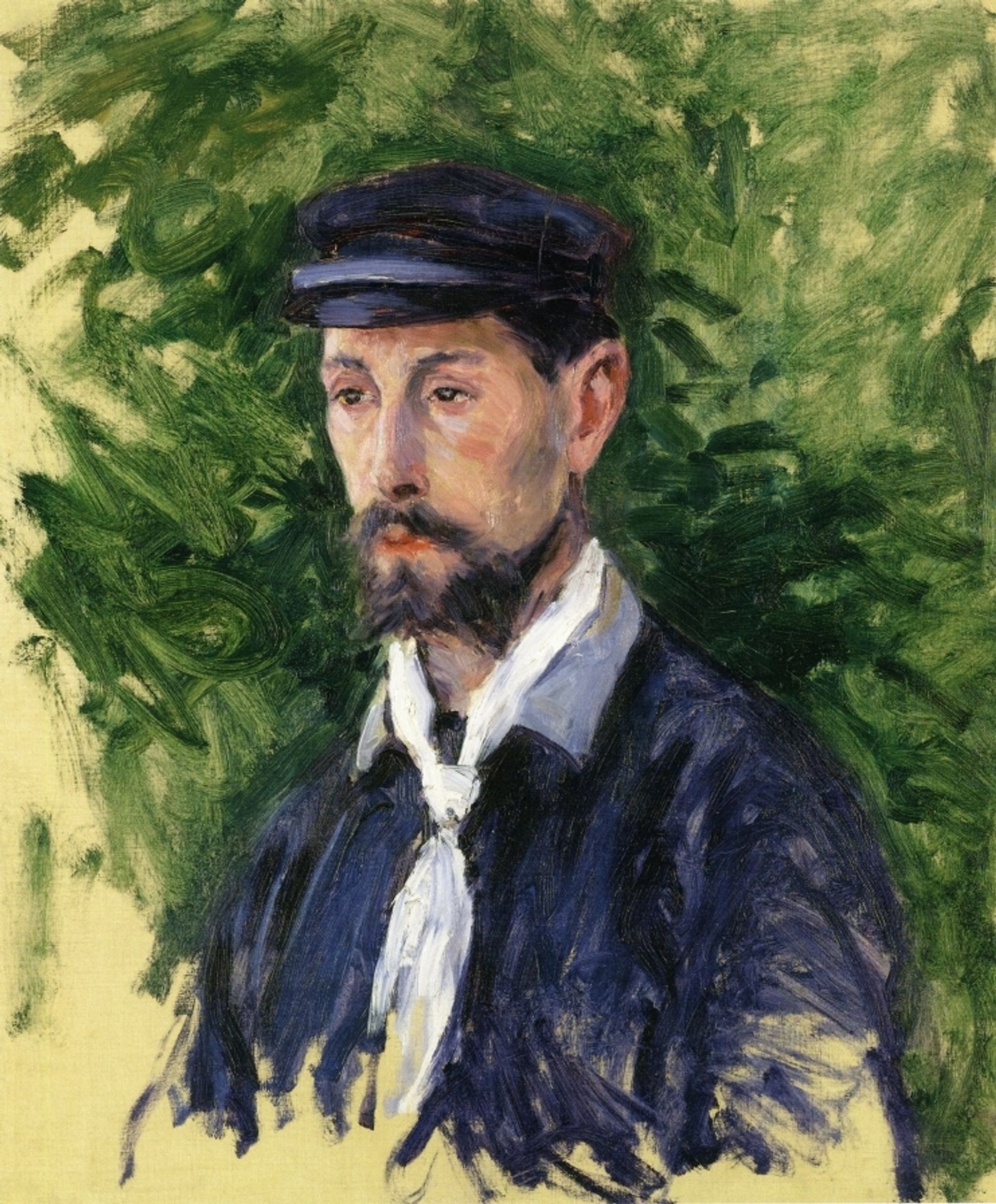 Bust Portrait of Eugene Lamy by Gustave Caillebotte
