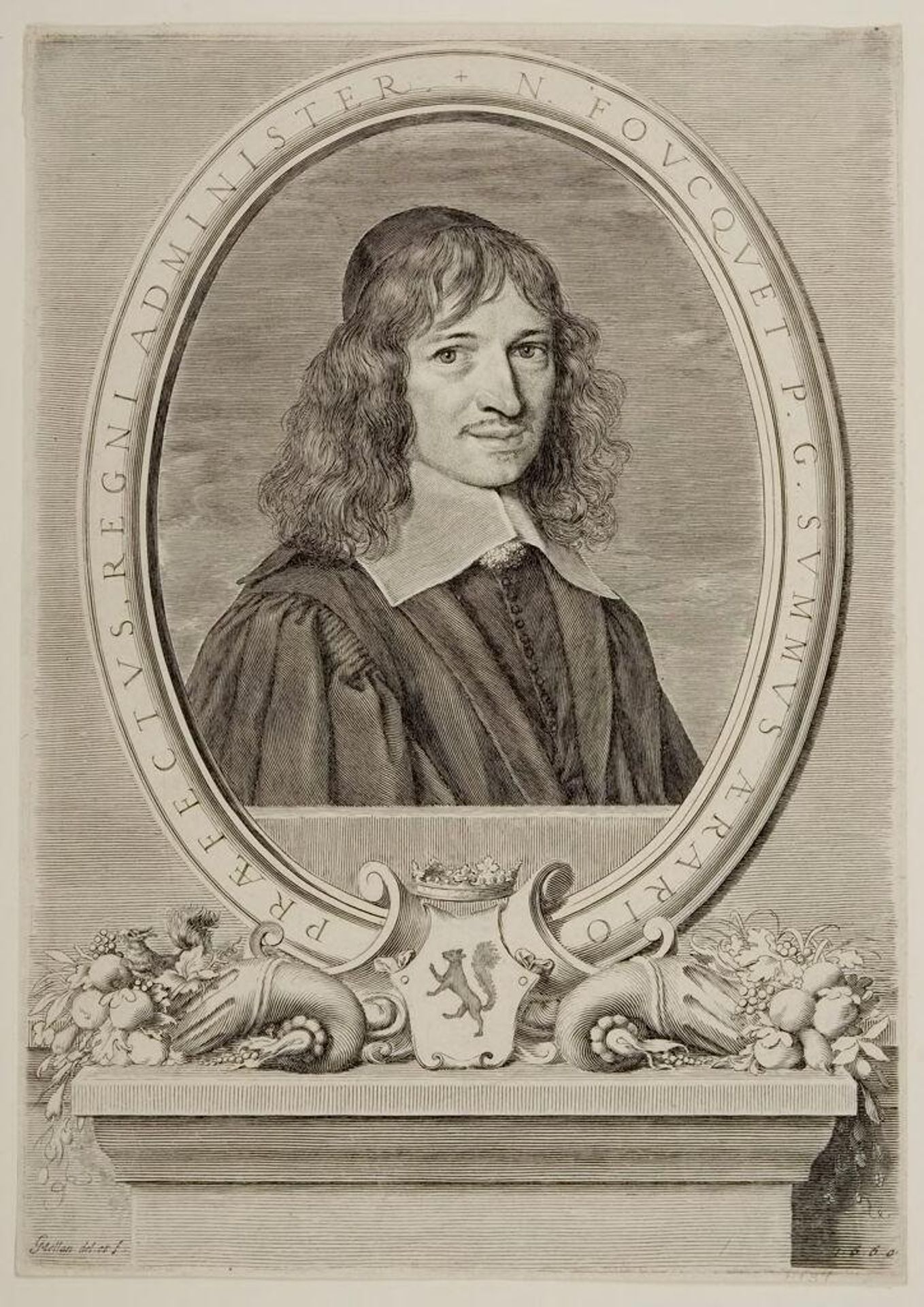 Nicholas Fouquet by Claude Mellan