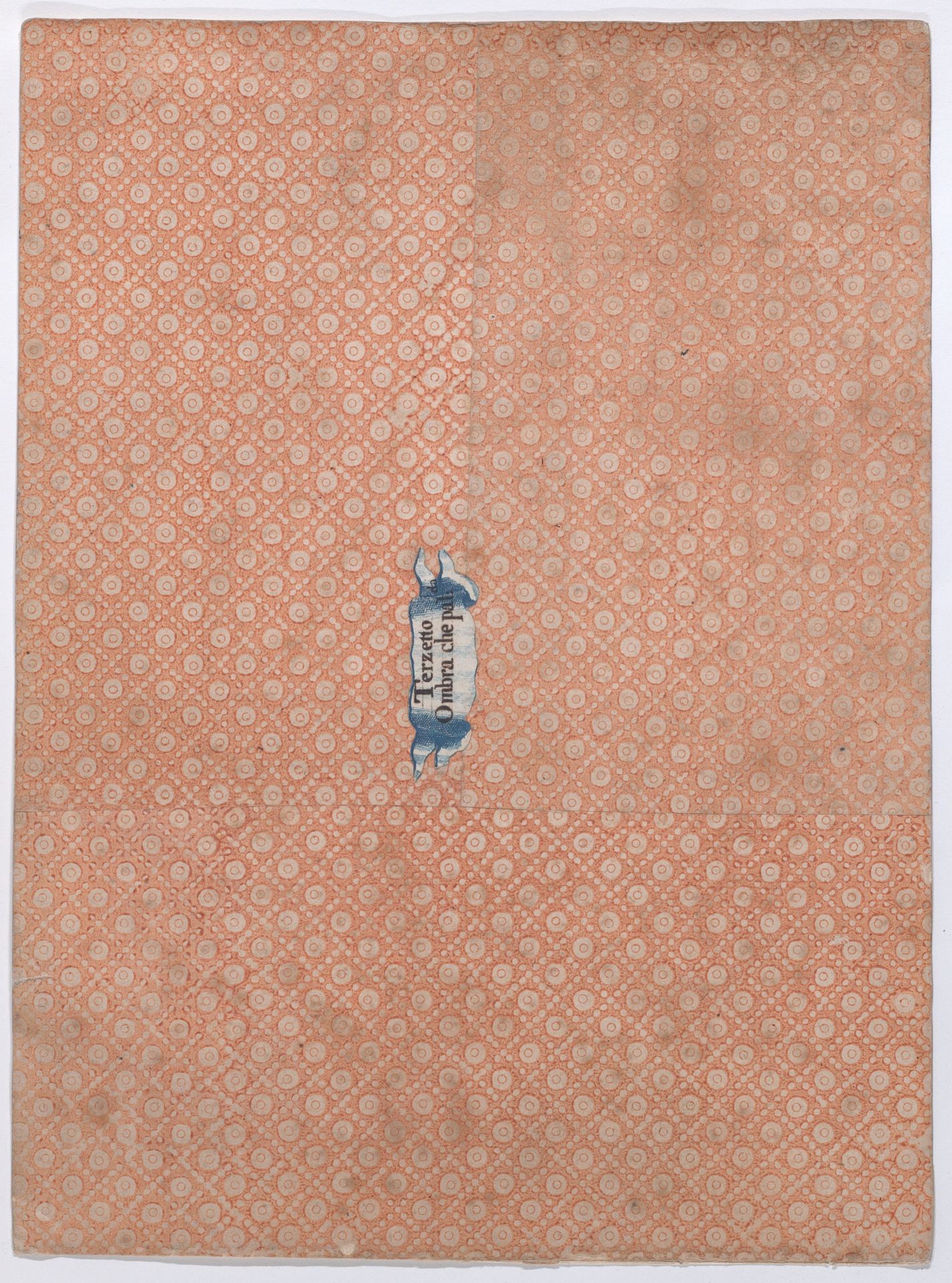 Sheet with overall dot and circle pattern by Anonymous