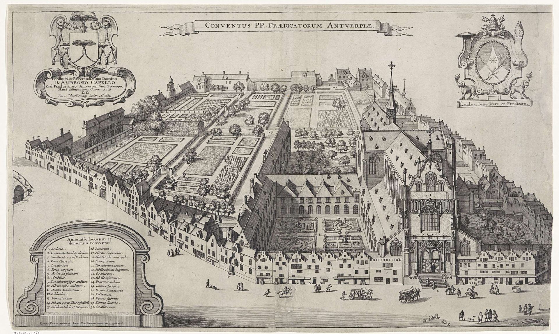 Dominicaans klooster te Antwerpen by Lucas (II) Vorsterman
