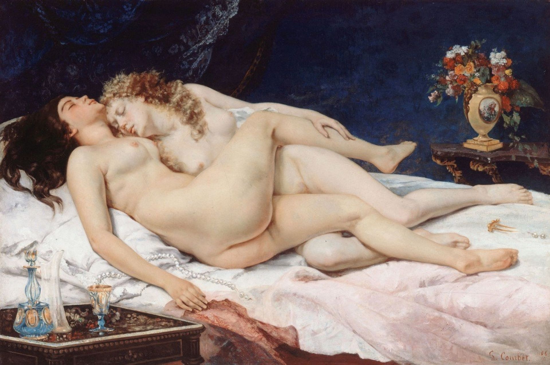 Le sommeil by Gustave Courbet