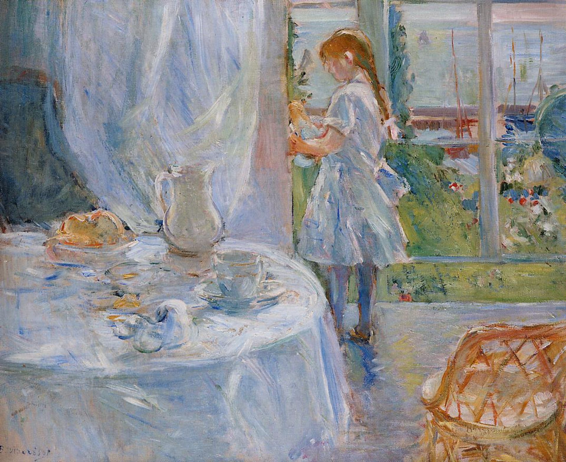 Cottage Interior (also known as Interior at Jersey) by Berthe Morisot