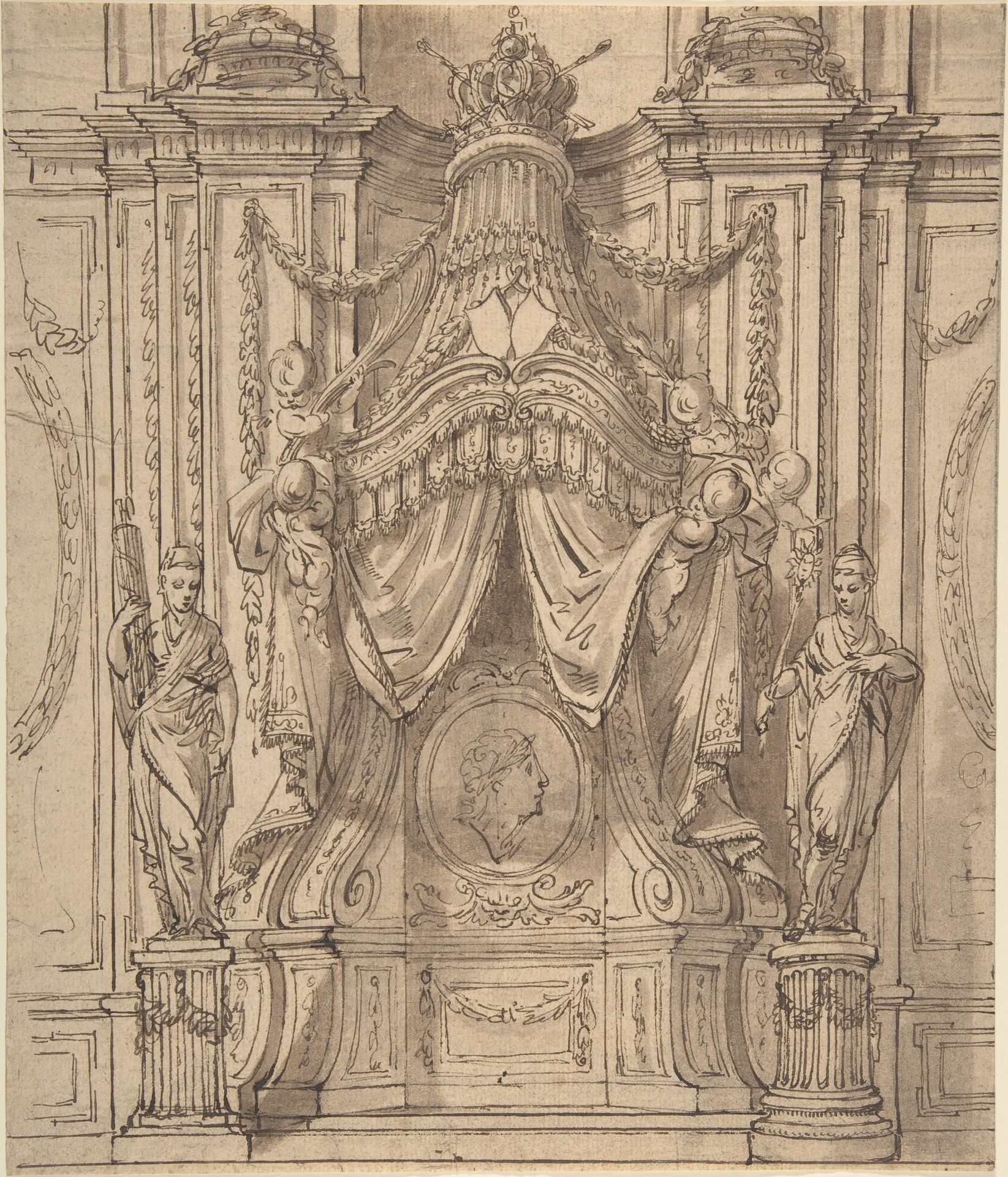 Drawing for a Palace Decoration by Anonymous