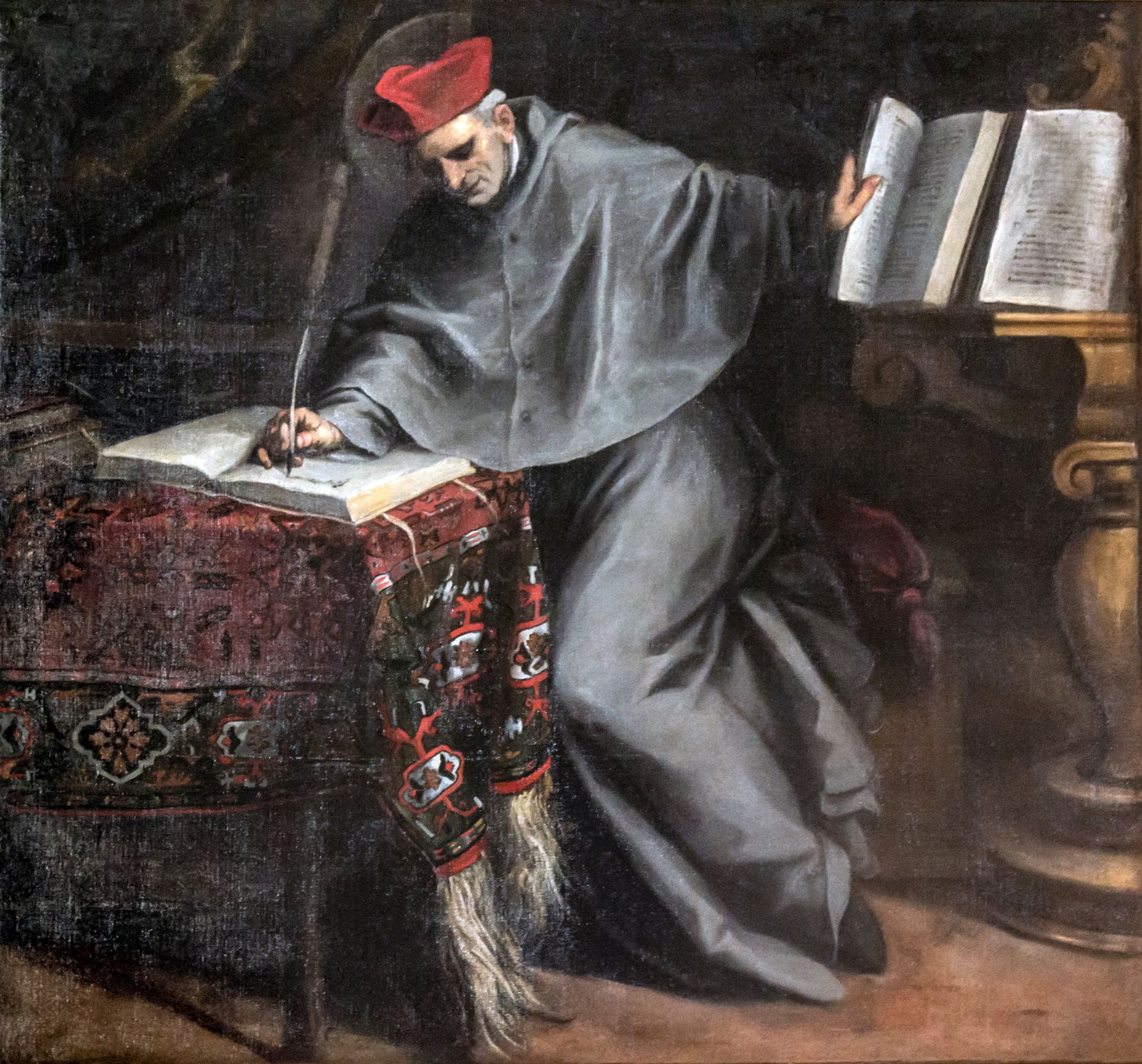 Sacristia Di San Francesco Della Vigna, a Venizia. San Bonaventura Nello Studio by Palma il Giovane
