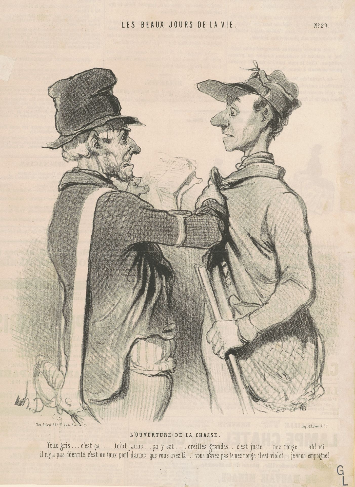 L'ouverture de la chasse by Honoré Daumier