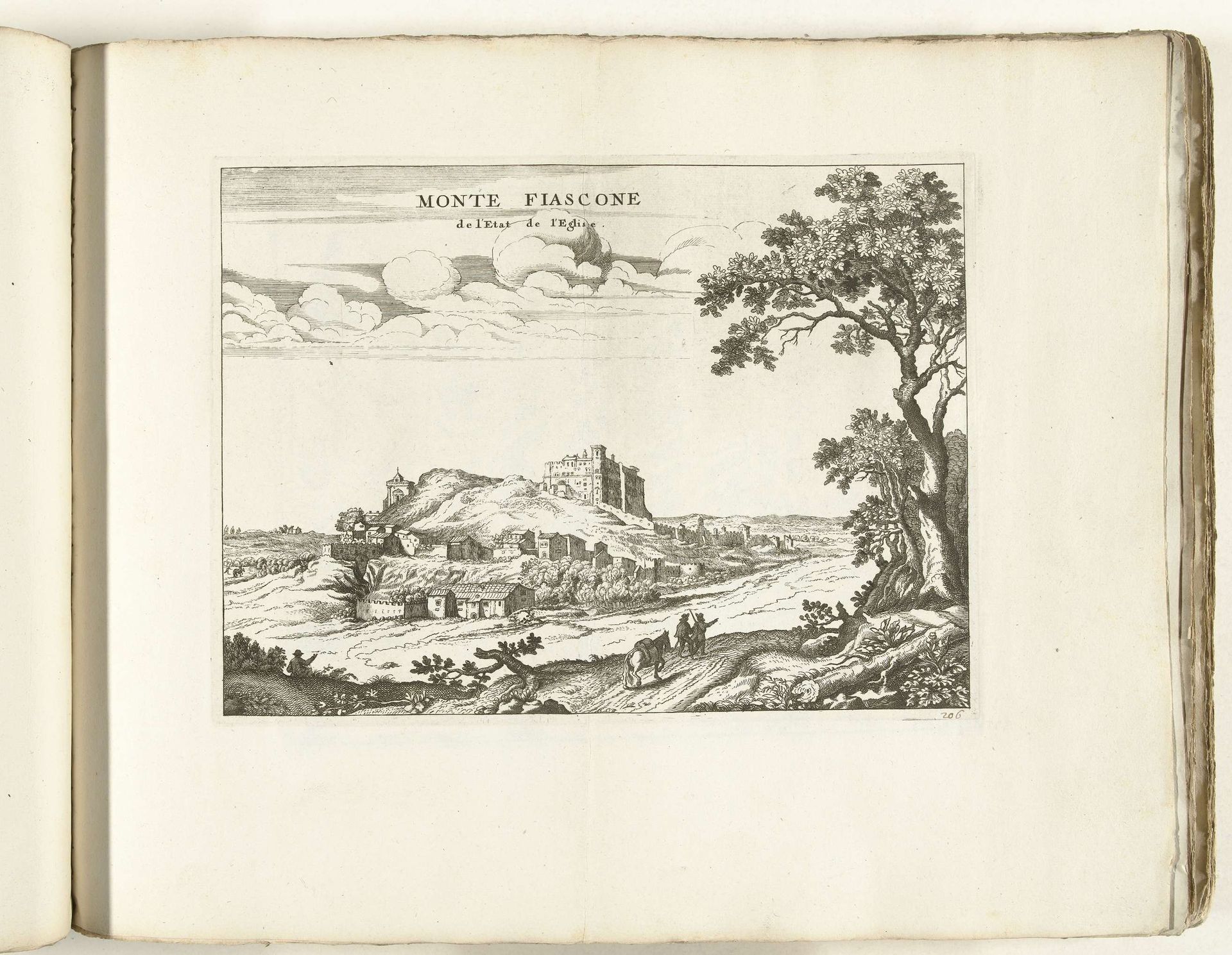 Gezicht op Montefiascone, ca. 1702 by Anonymous