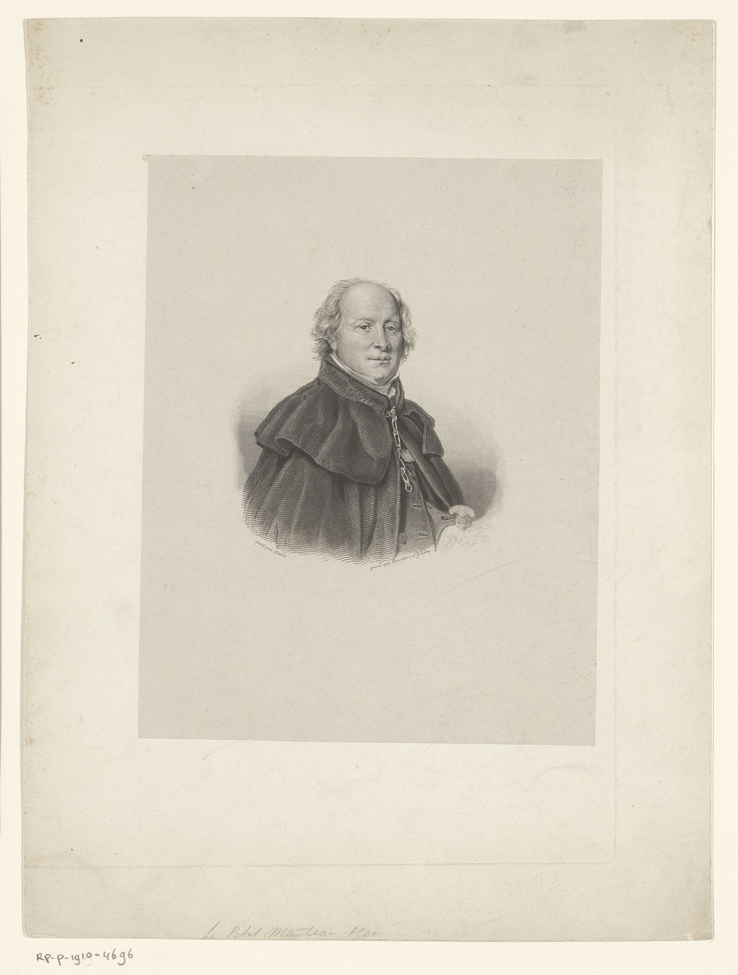 Portret van Edmé Champion by Abraham Bouvier