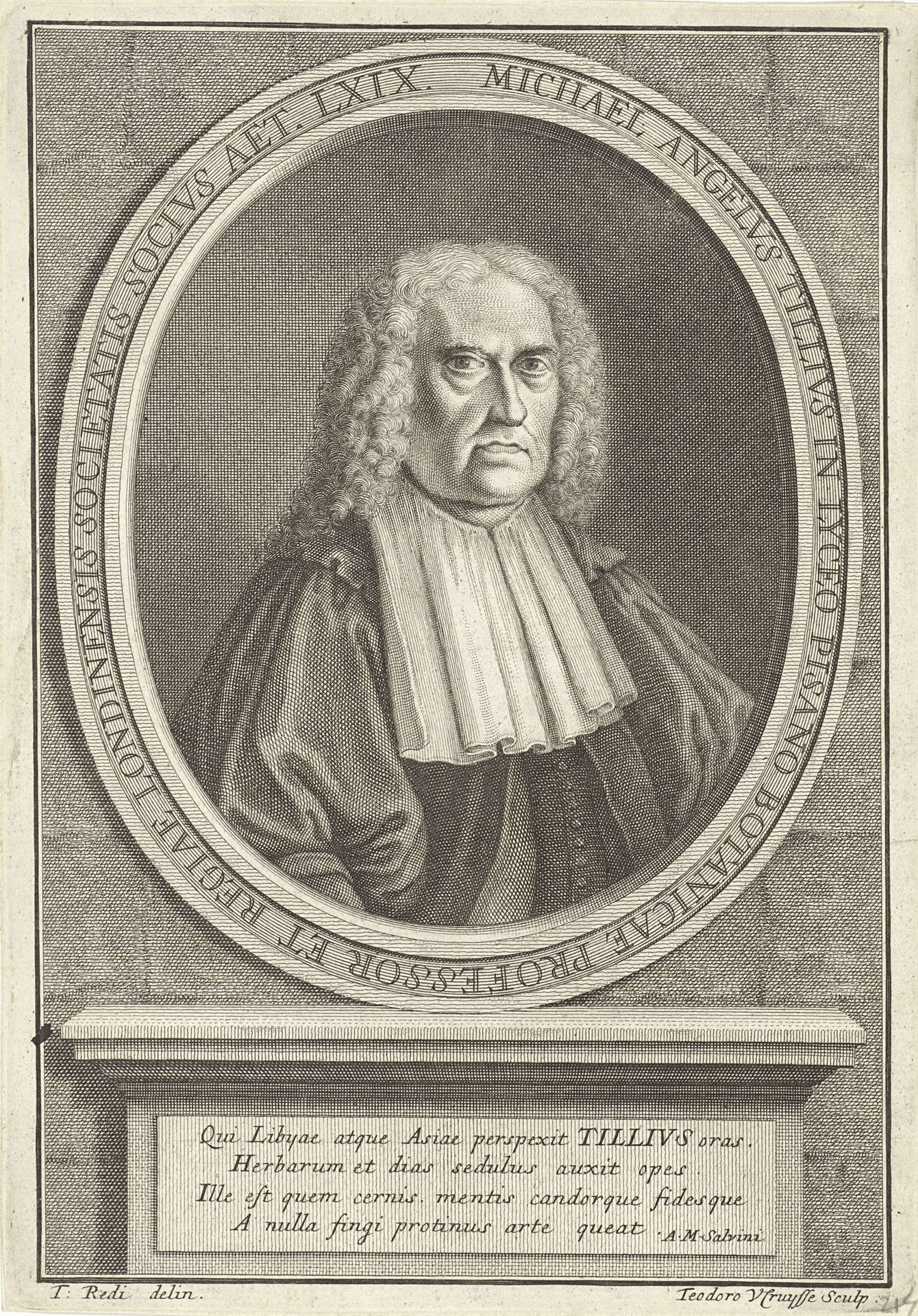 Portret van Michael Angelus Tillius by Theodor Vercruys