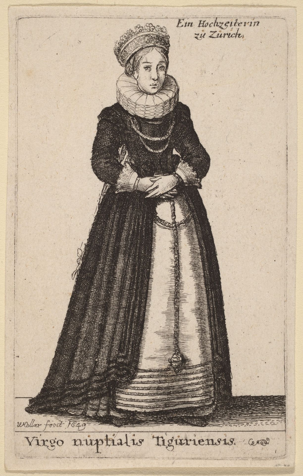 Virgo Nuptialis Tiguriensis by Wenceslaus Hollar
