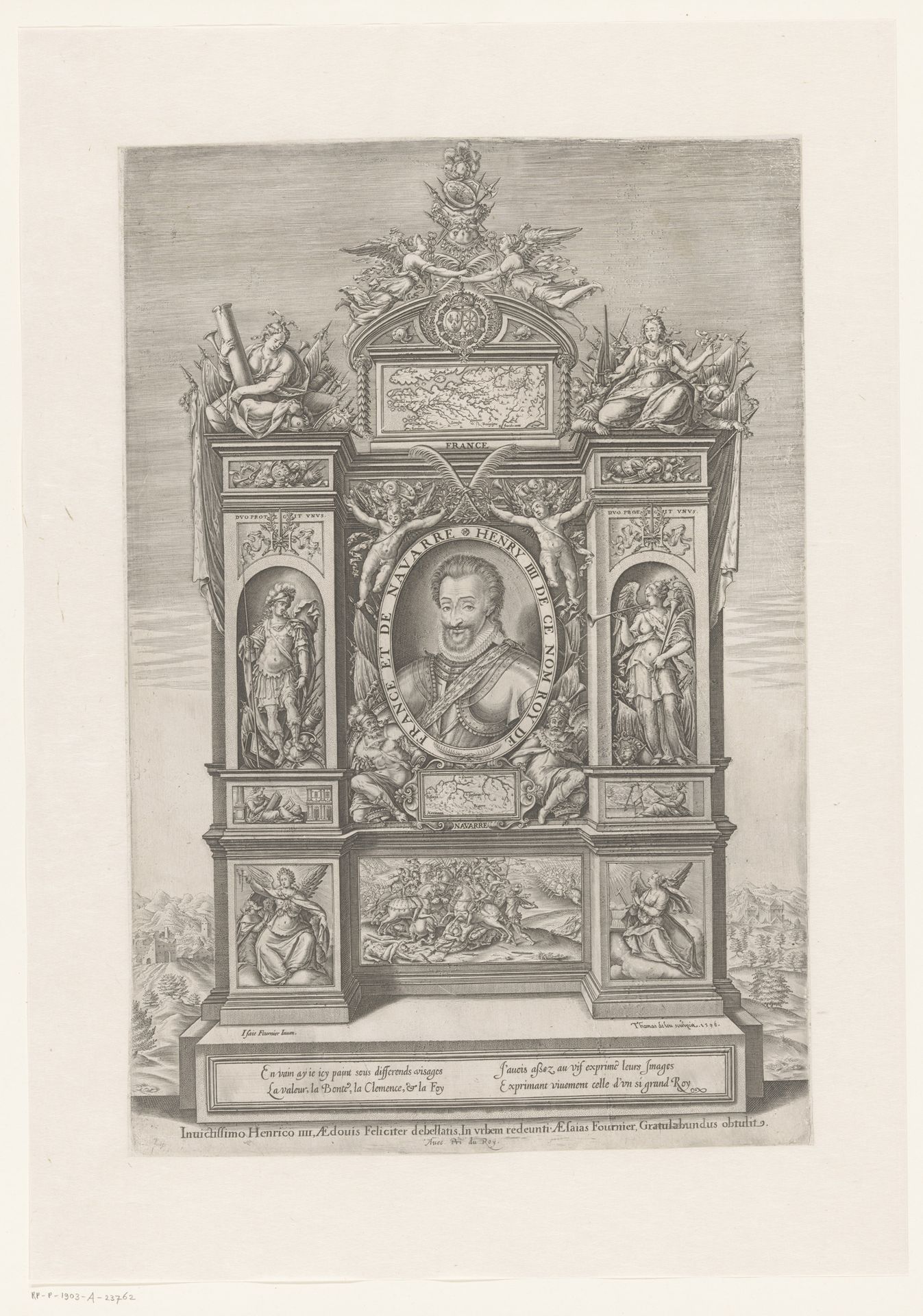 Monument voor Hendrik IV, koning van Frankrijk en Navarra by Thomas de Leu