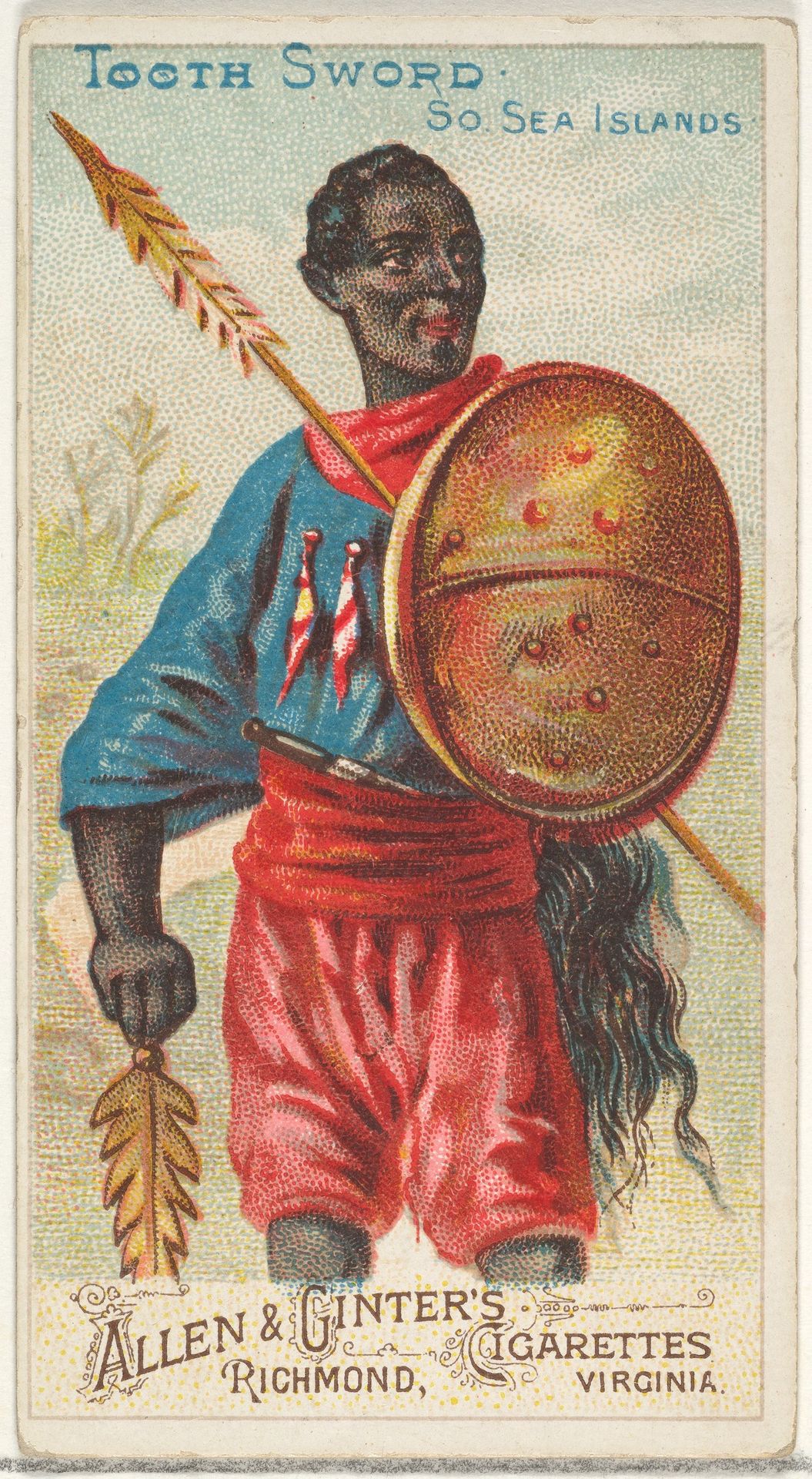 Tooth Sword, South Sea Islands, from the Arms of All Nations series (N3) for Allen & Ginter Cigarettes Brands by Allen & Ginter