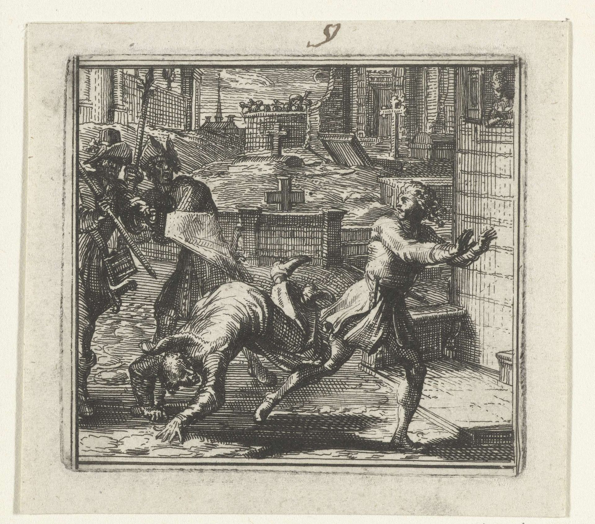 Illustratie voor de Decamerone van Boccaccio by Romeyn de Hooghe
