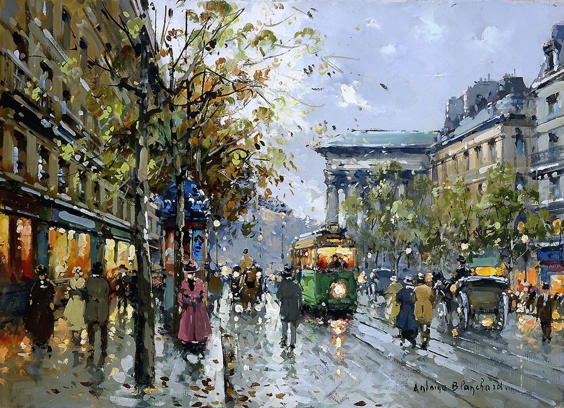 Boulevard de la Madeleine by Antoine Blanchard