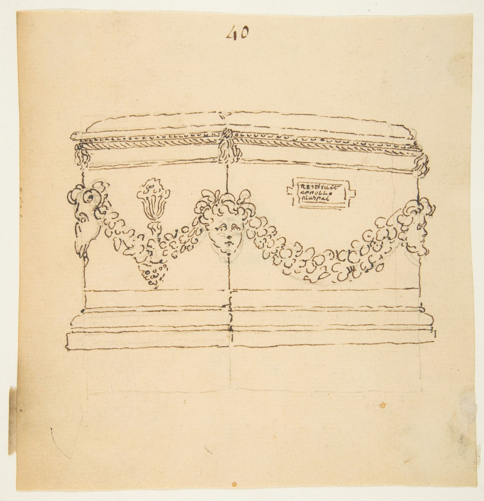 Design for a Funerary Monument by Anonymous