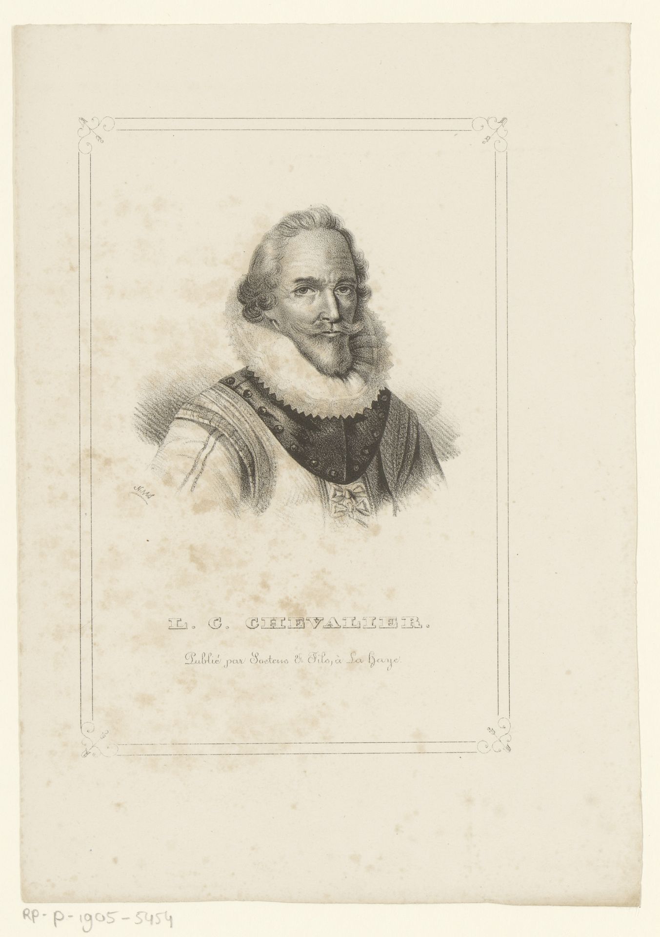 Portret van Lambert Charles by N.M. Schild