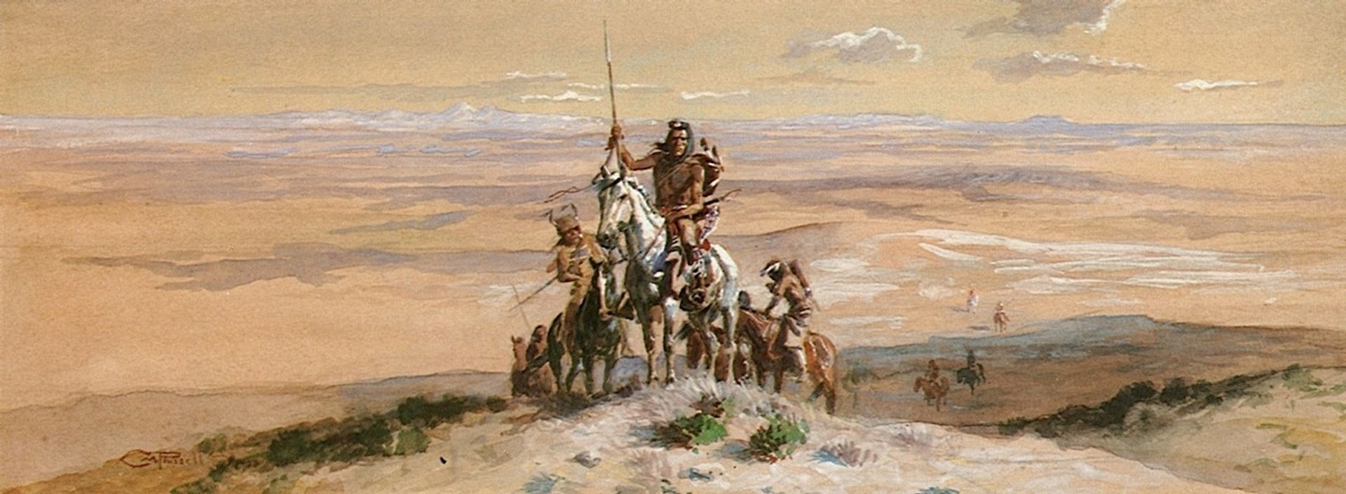 Indian War Party by Charles M. Russell