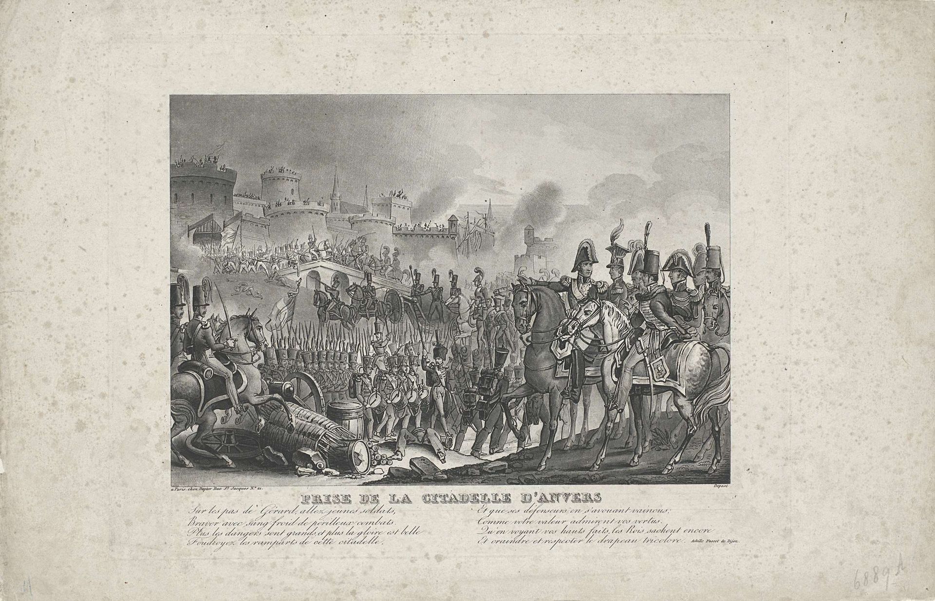 Inname van de Citadel van Antwerpen, 1832 by Anonymous