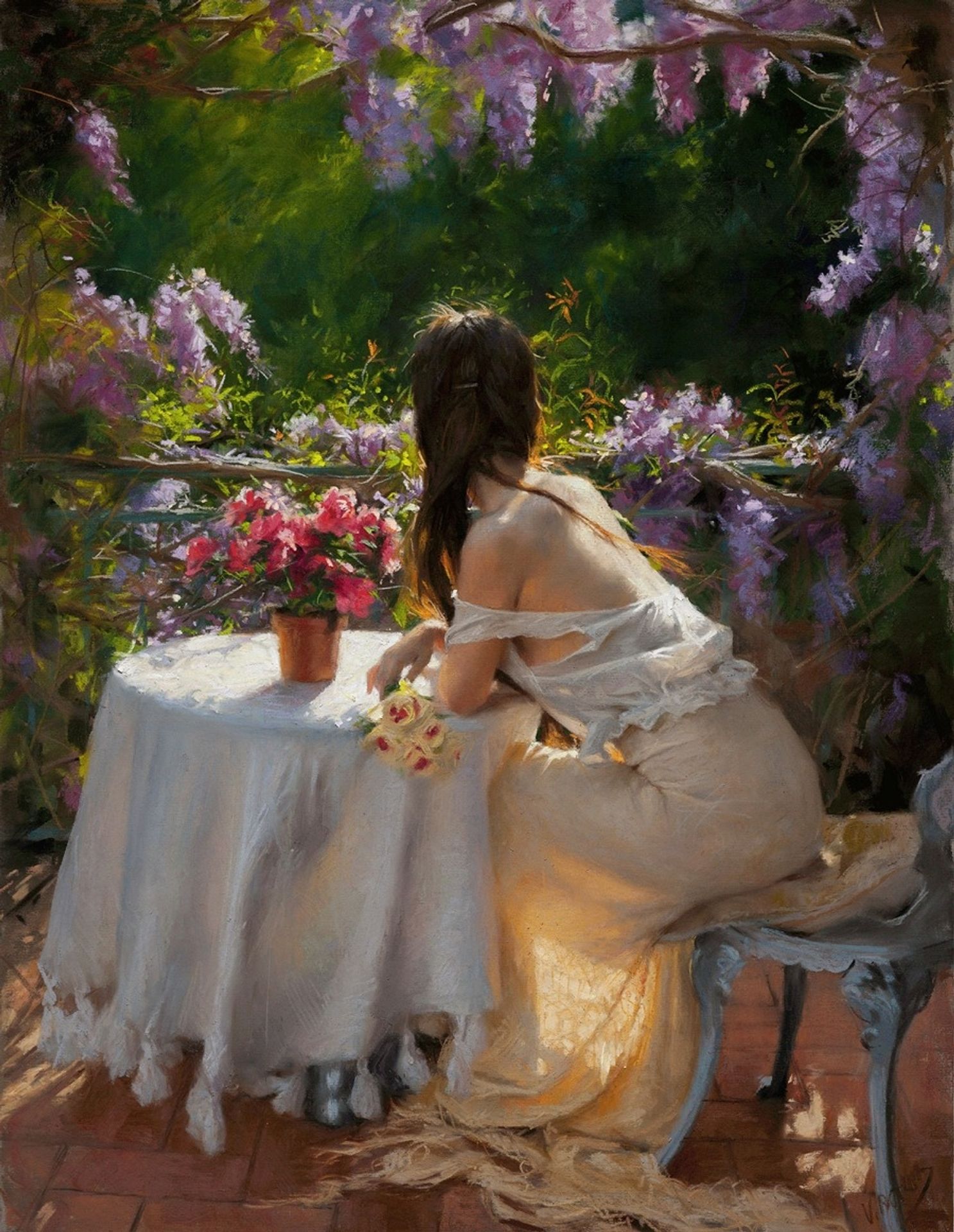 Wisteria Sunset by Vicente Romero