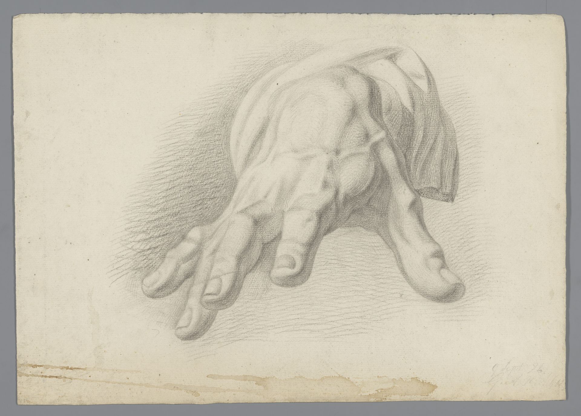 Studie van een hand by Gerard Allebé