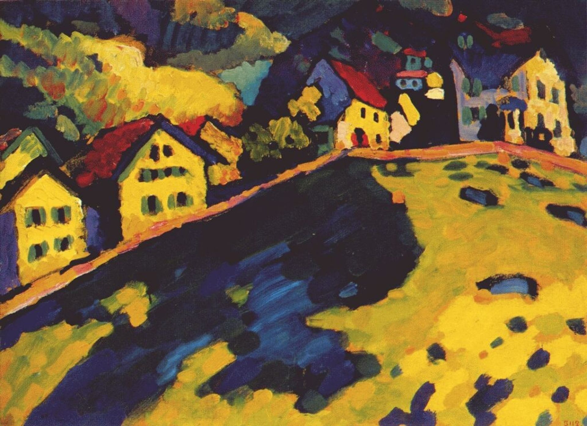 Houses at Murnau by Wassily Kandinsky