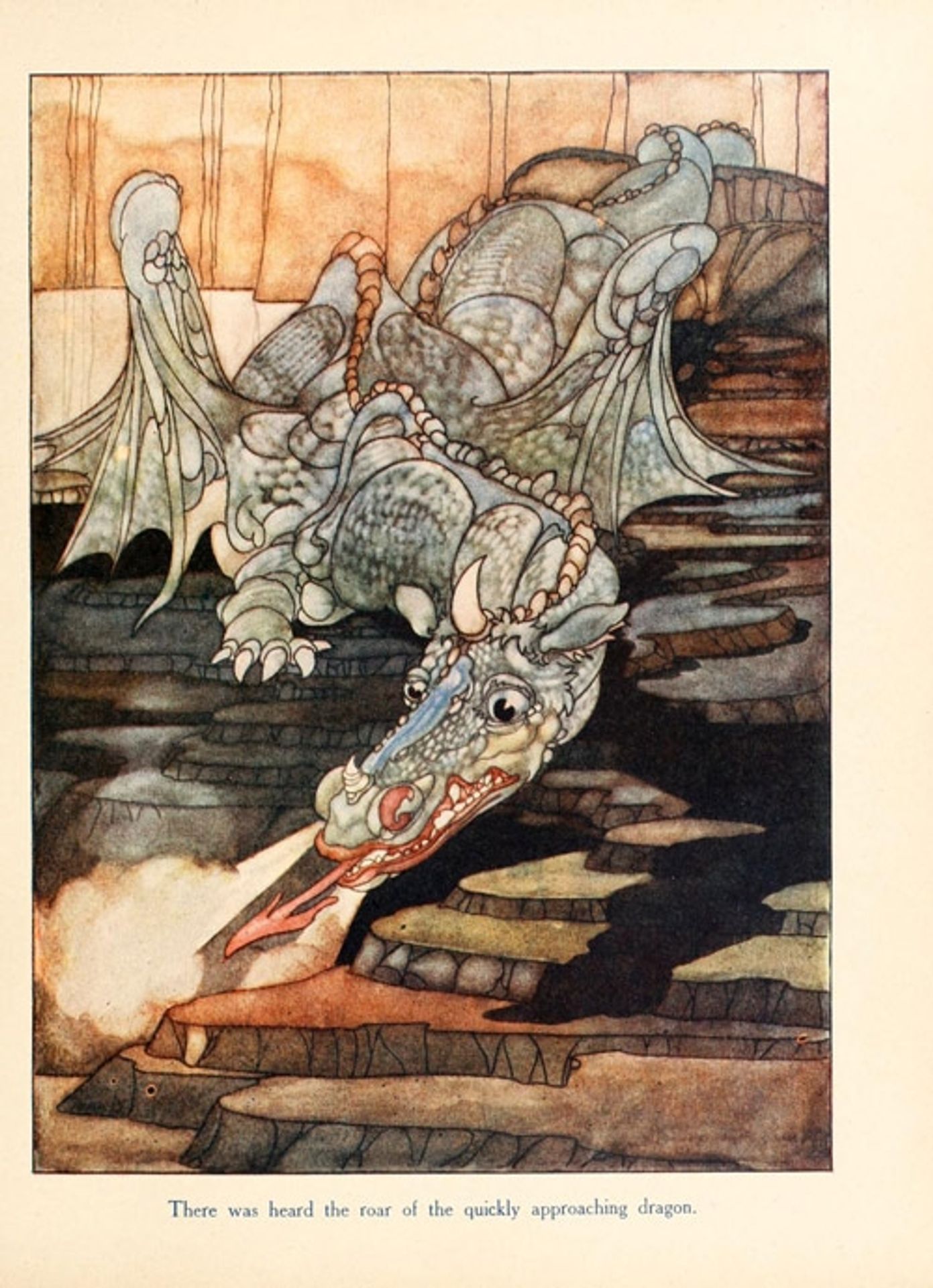 There was heard the roar of the quickly approaching dragon by Charles Robinson
