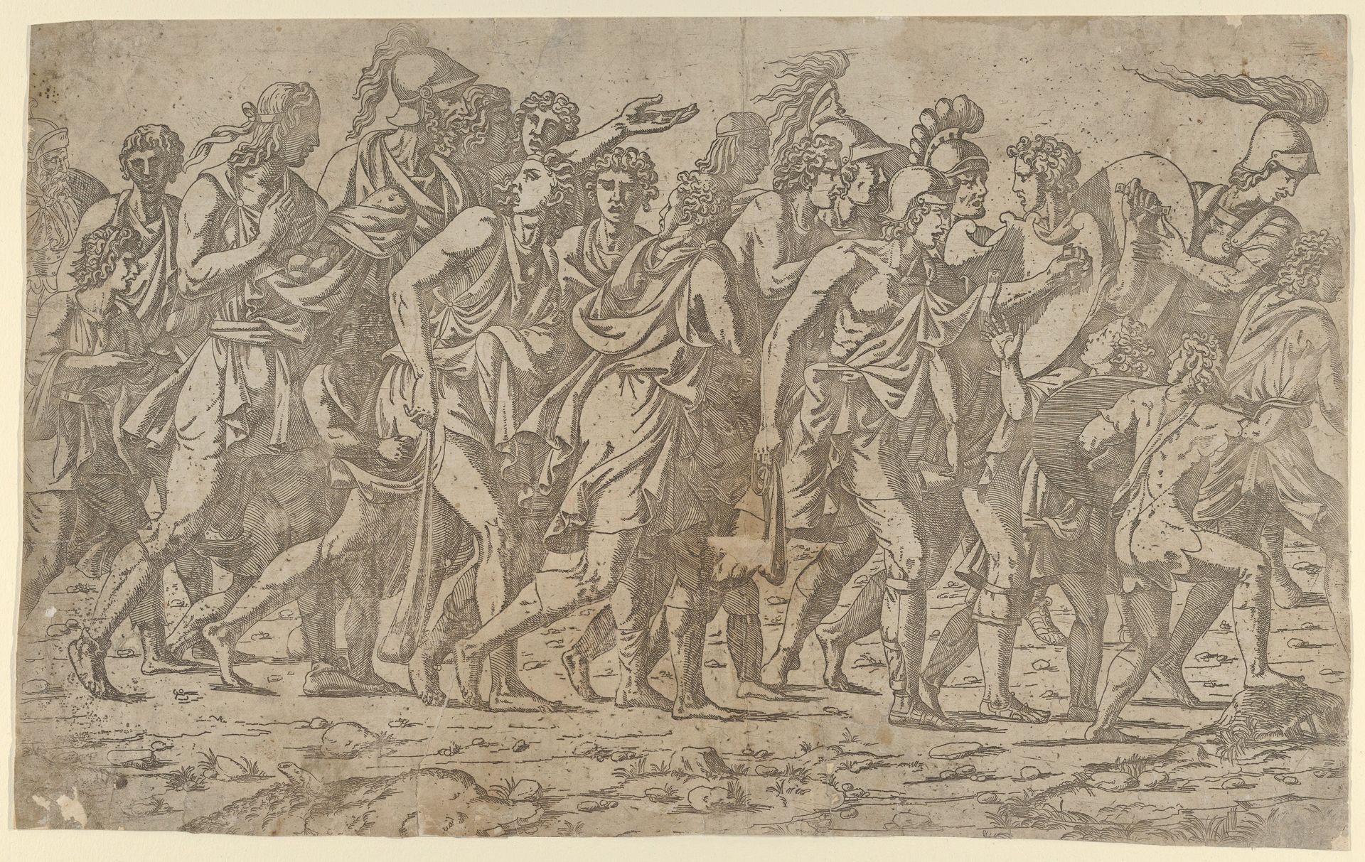 A Roman Army on the March - Marching Slingers by Antonio Fantuzzi