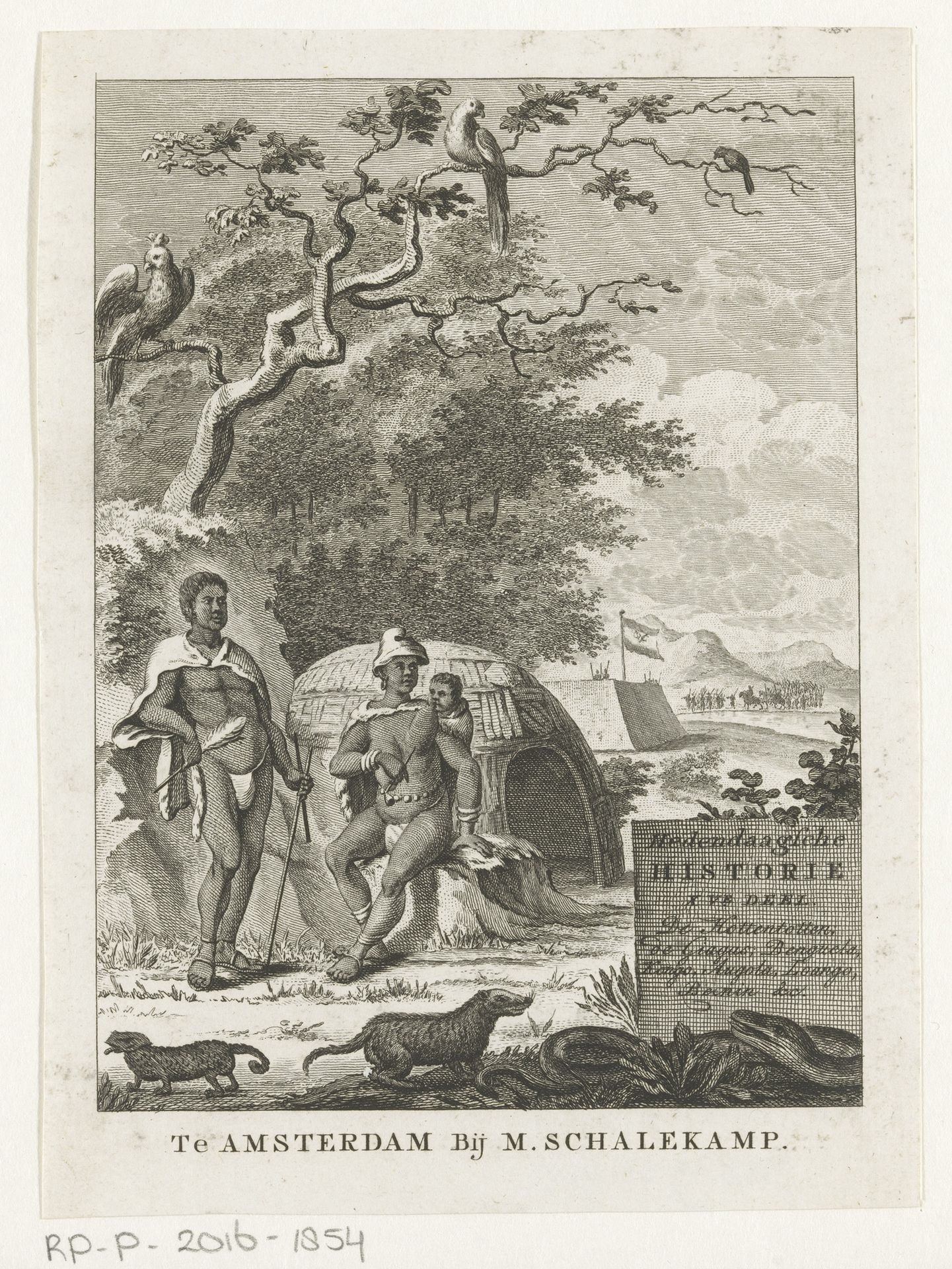 Allegorie op Afrika by Simon Fokke