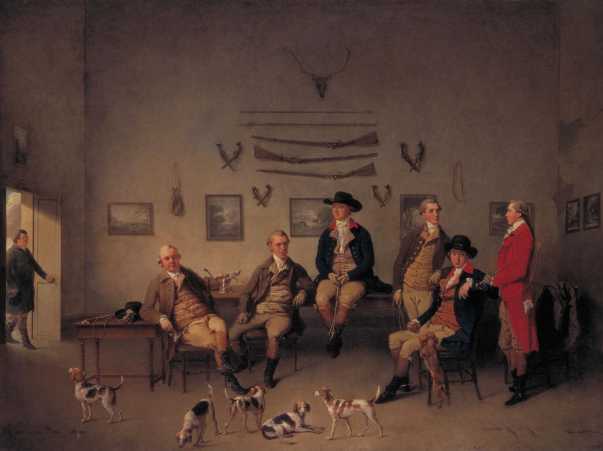 Members of the Carrow Abbey Hunt by Philip Reinagle