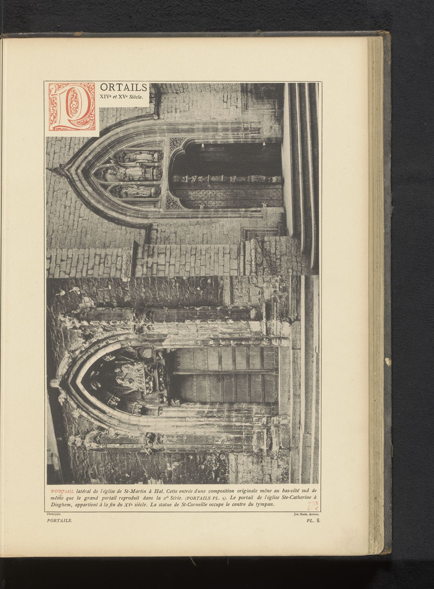 Zijportaal van de Sint-Martinusbasiliek te Halle by Anonymous