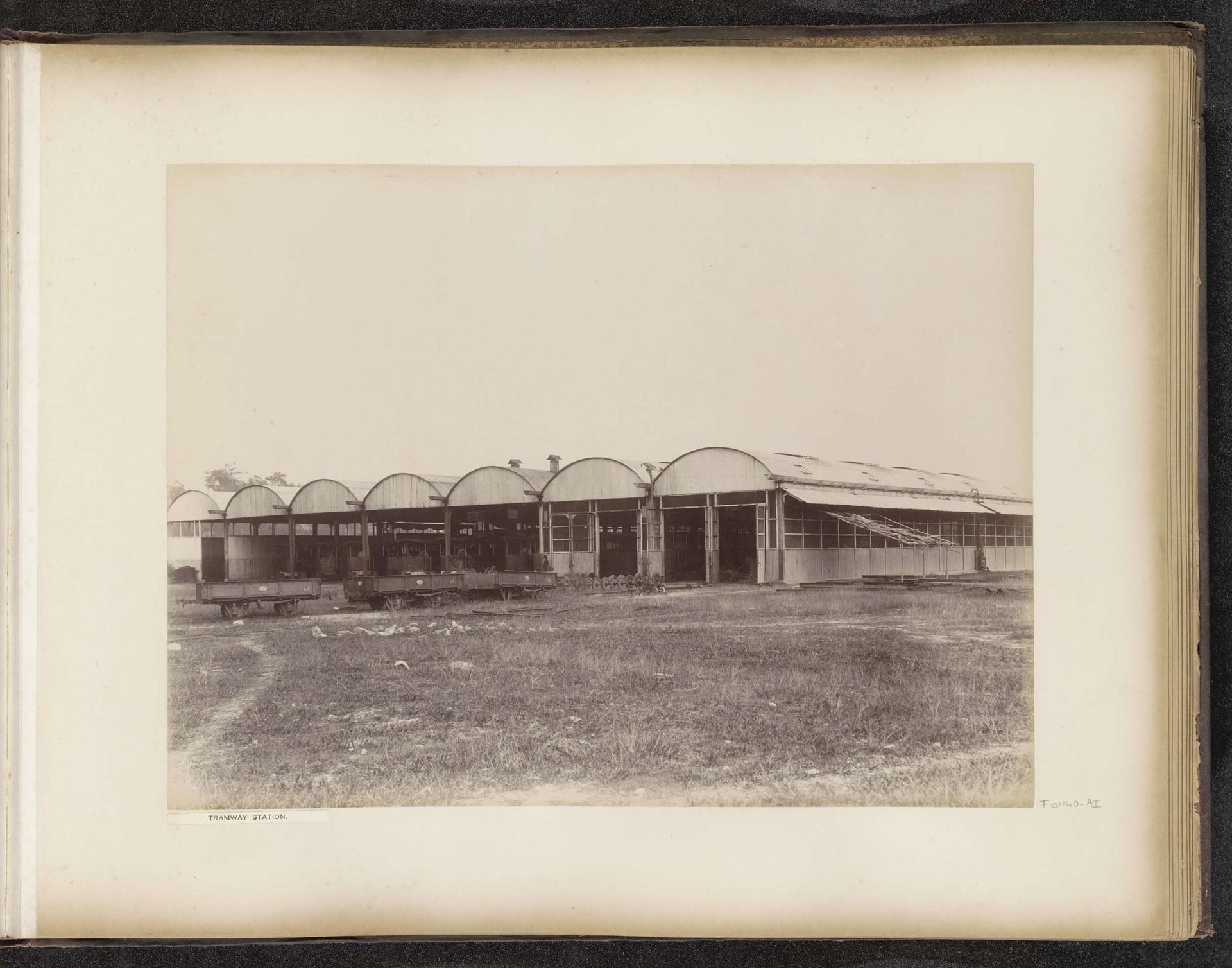 Loodsen van een trammaatschappij in Singapore by G.R. Lambert & Co.