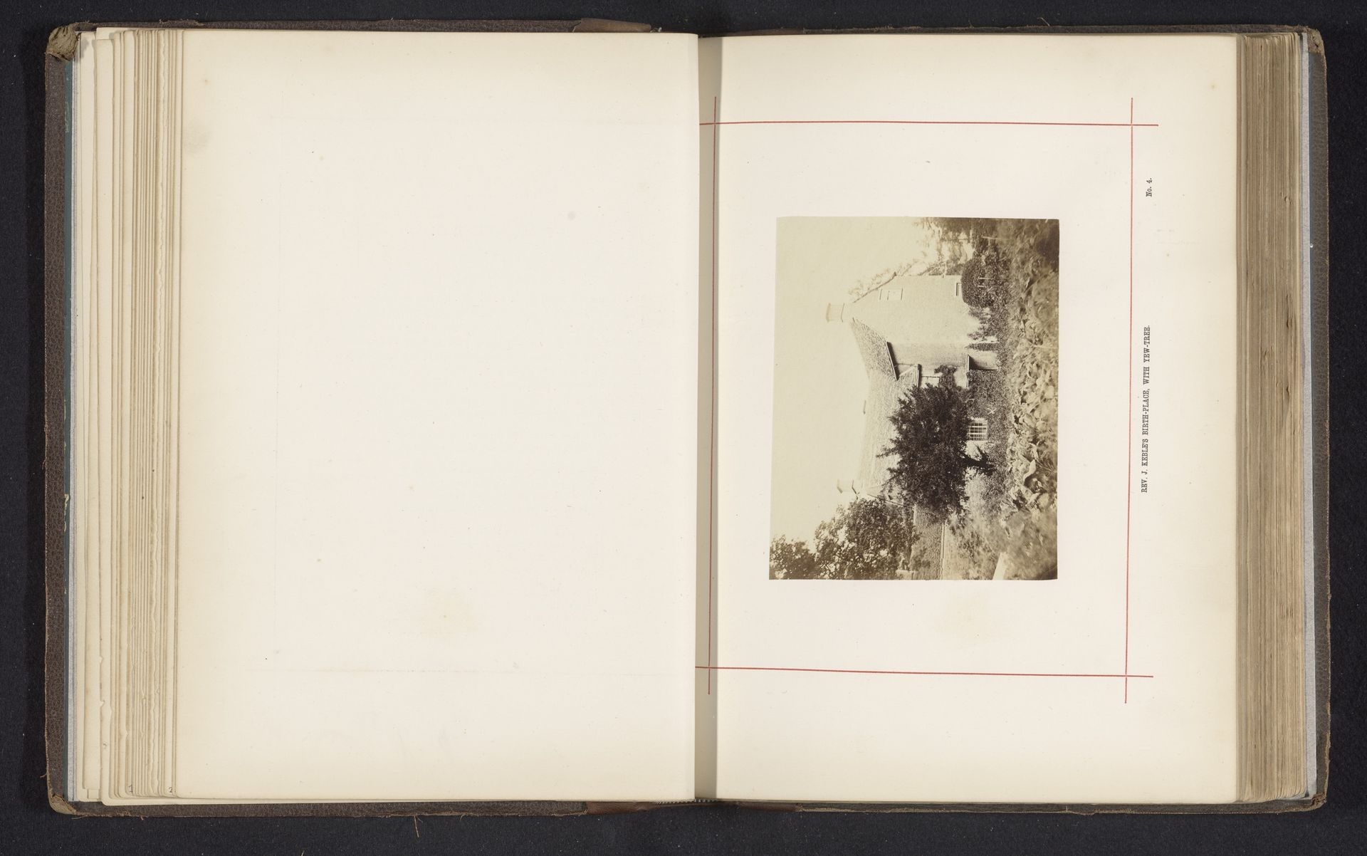 Geboortehuis van John Keble met taxusboom by William Savage