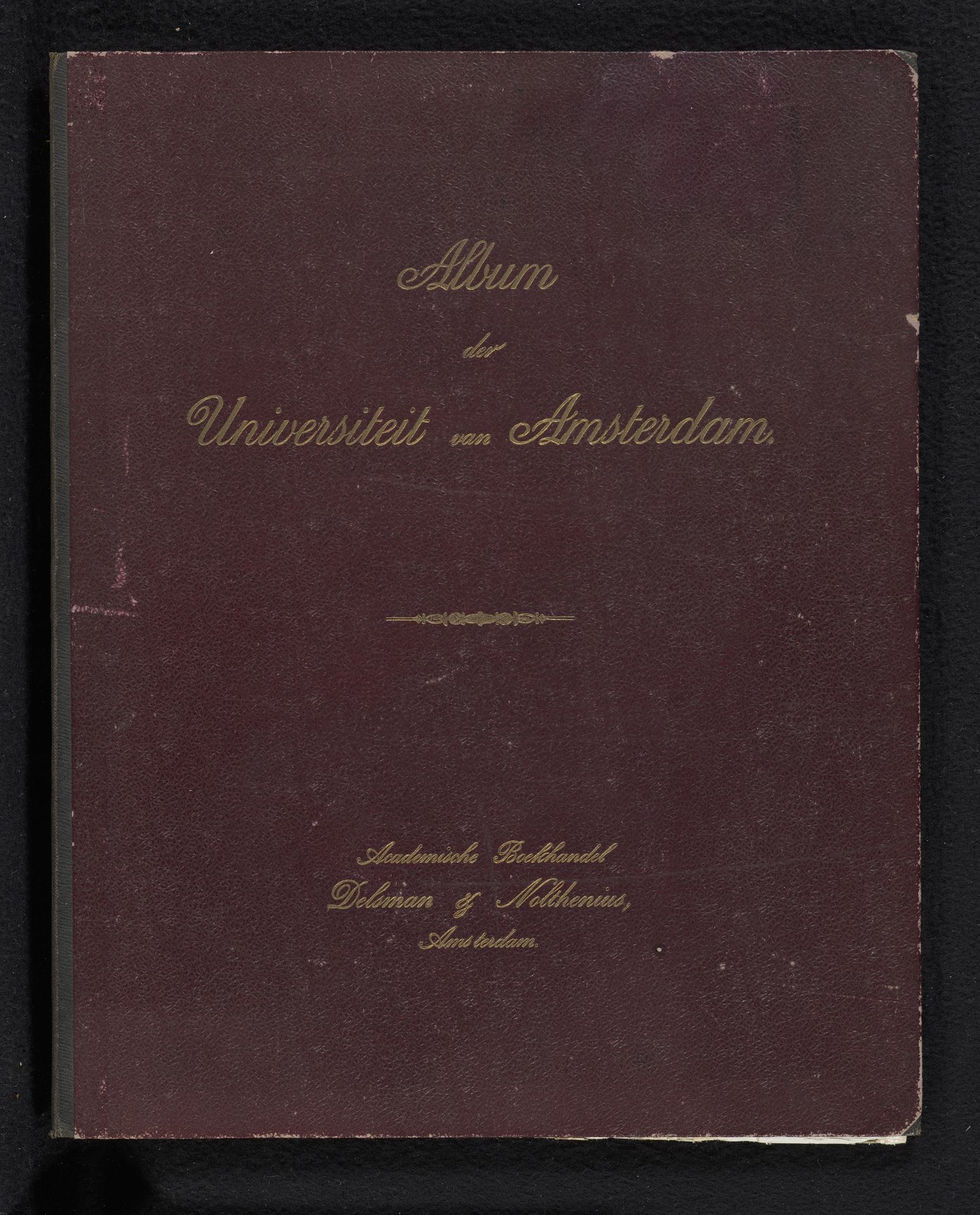 Omslag met 12 prenten van de Universiteit van Amsterdam by Academische Boekhandel Delsman & Nolthenius