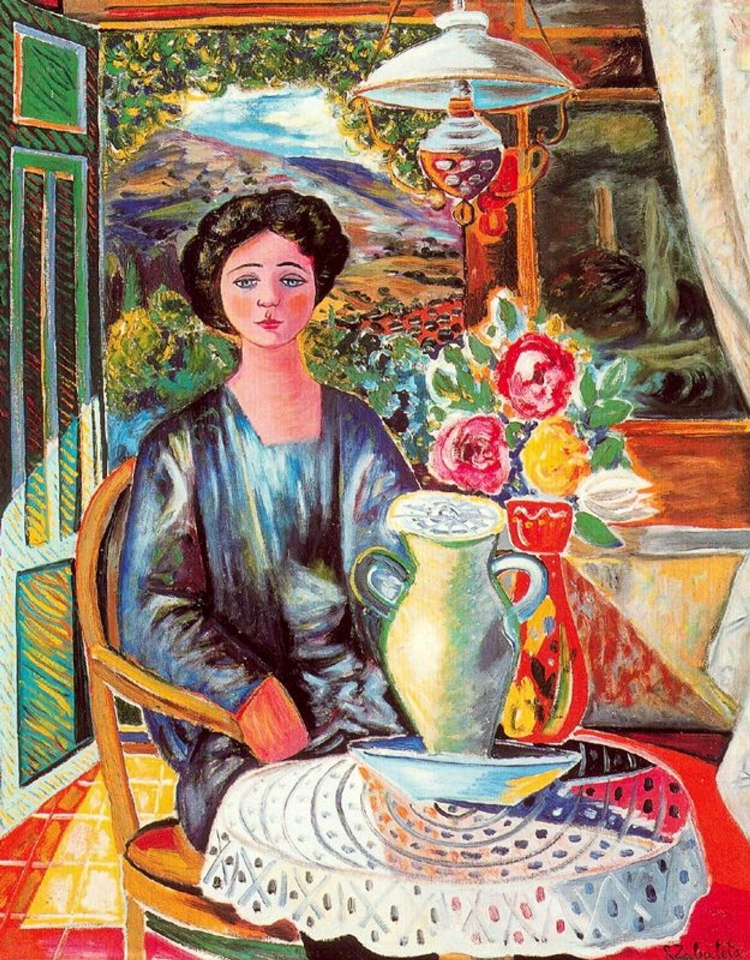 Women in countryside by Rafael Zabaleta