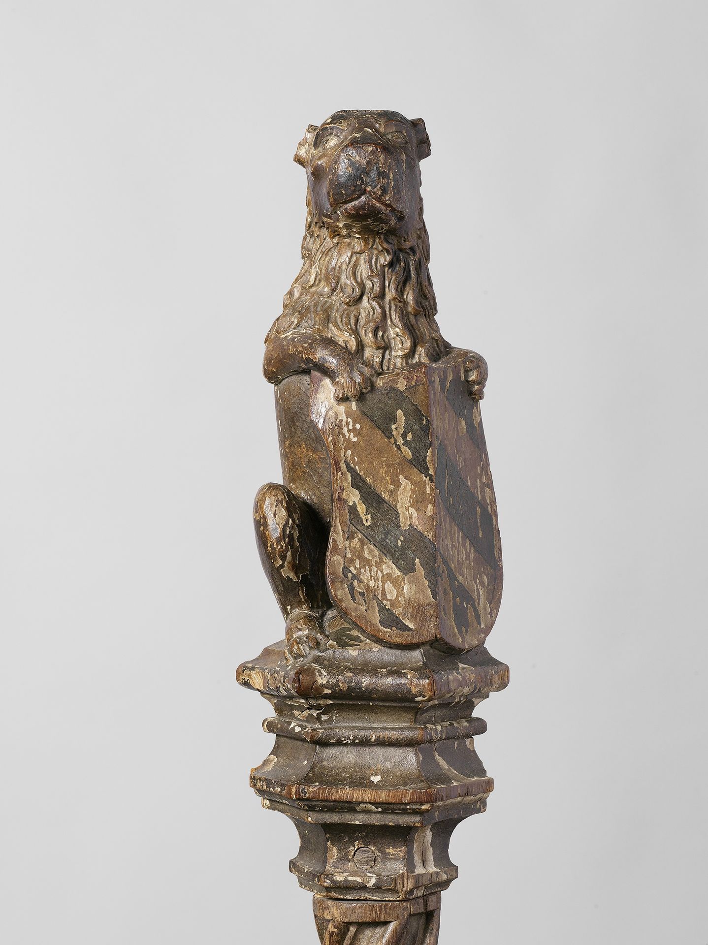 Lion Supporting an Escutcheon, From the Top of a Balustrade or the Backrest of the Stadholder’s Chair in the Rolzaal in the Hof van Holland, The Hague by Joost Janszoon