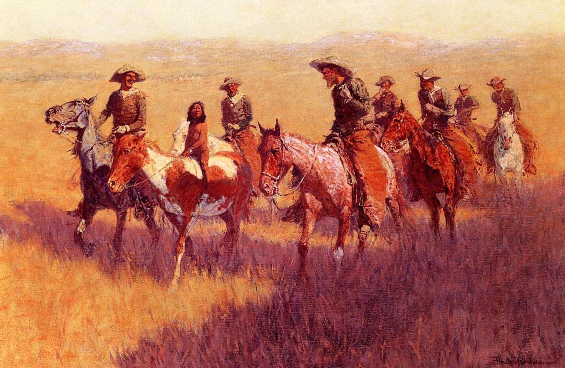 An Assault on His Dignity by Frederic Remington