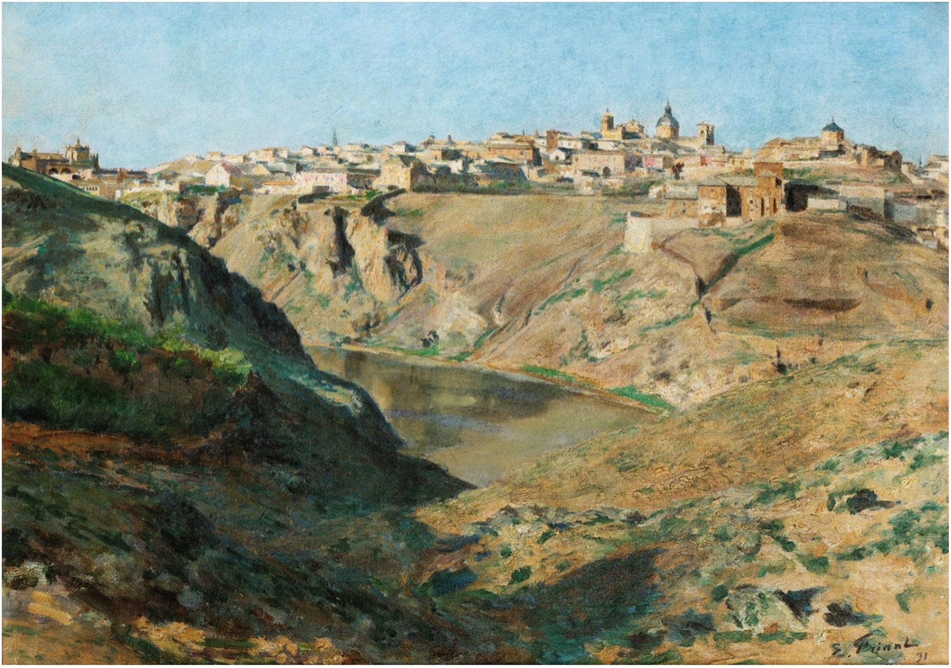 View of Toledo by Émile Friant