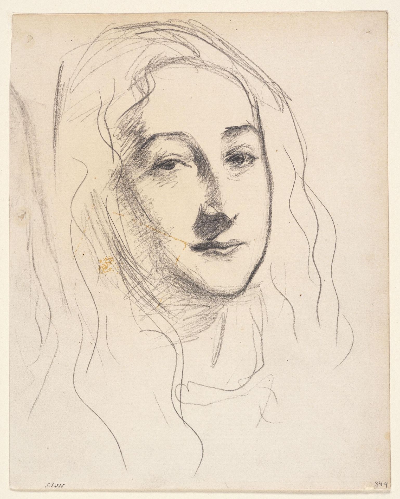 Head of a Young Woman by John Singer Sargent