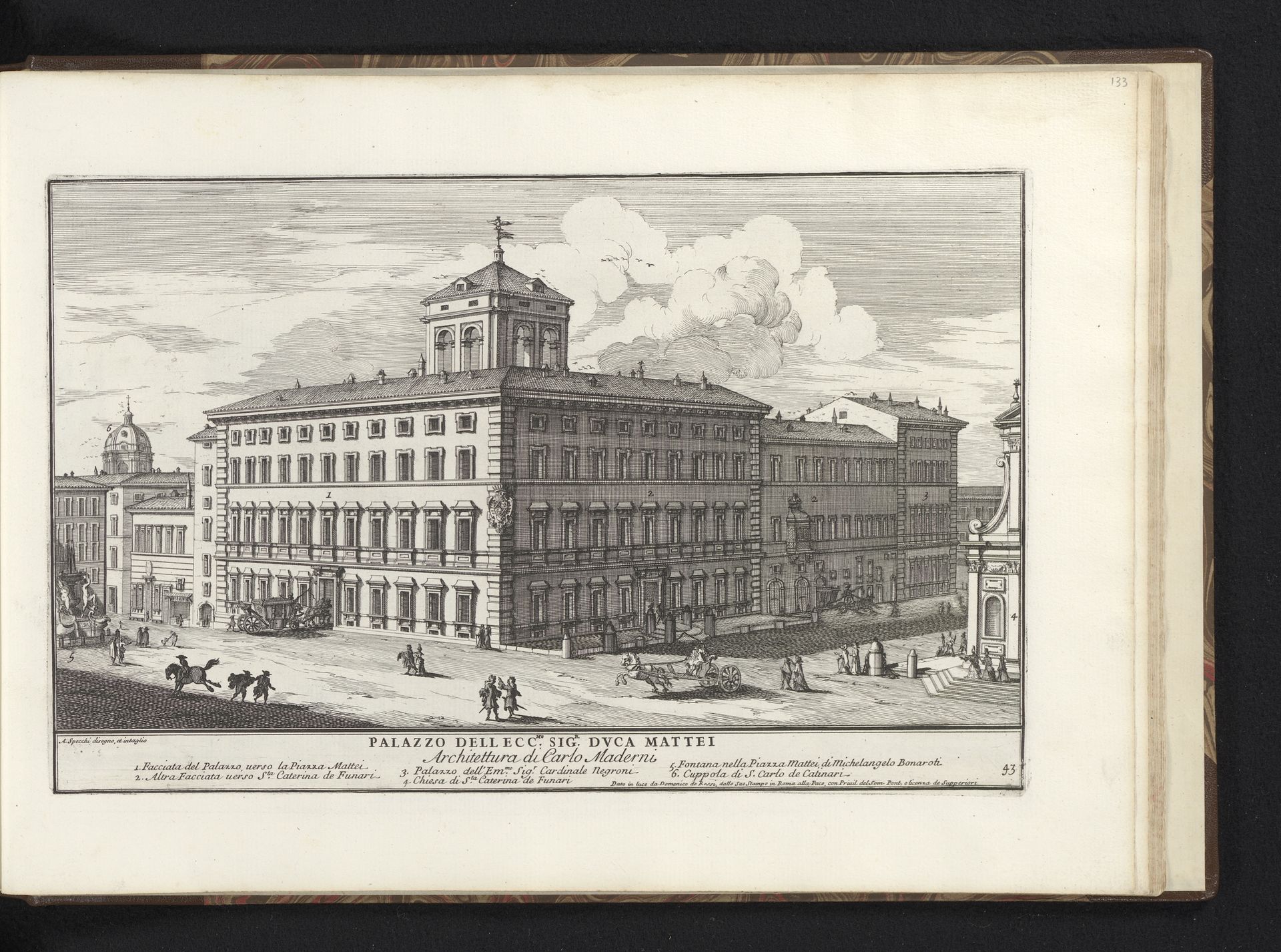 Palazzo Mattei te Rome by Alessandro Specchi