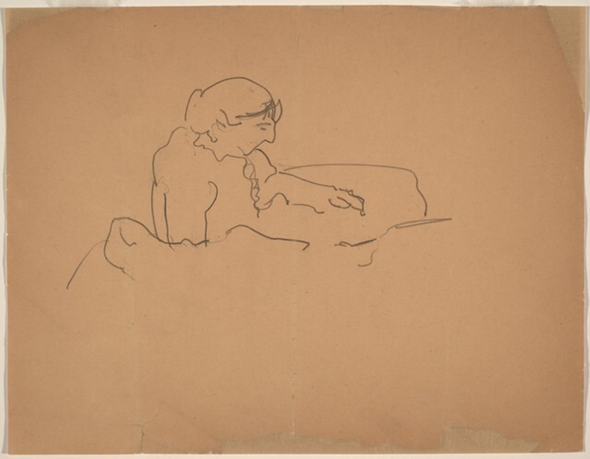 Profile of a Woman Facing Right, Left Arm Extended by Mark Rothko