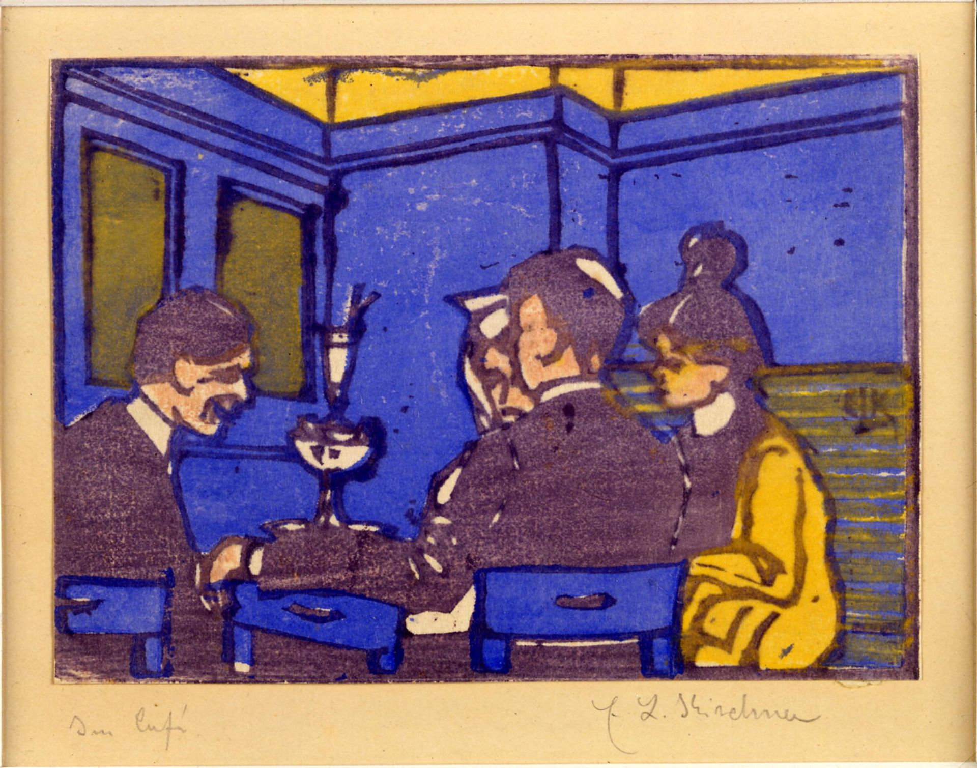 The Café by Ernst Ludwig Kirchner