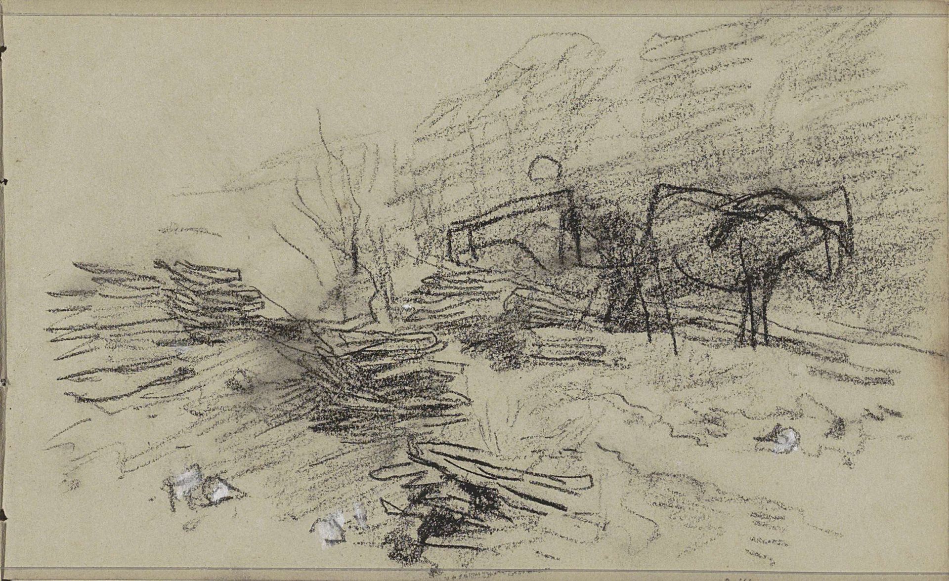 Koe in een weide by Anton Mauve