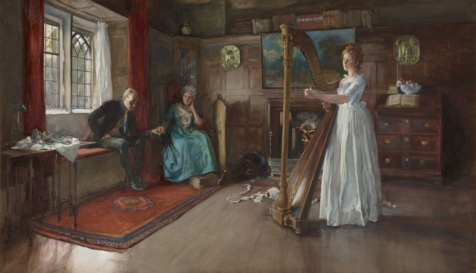An Old Song by Edwin Austin Abbey