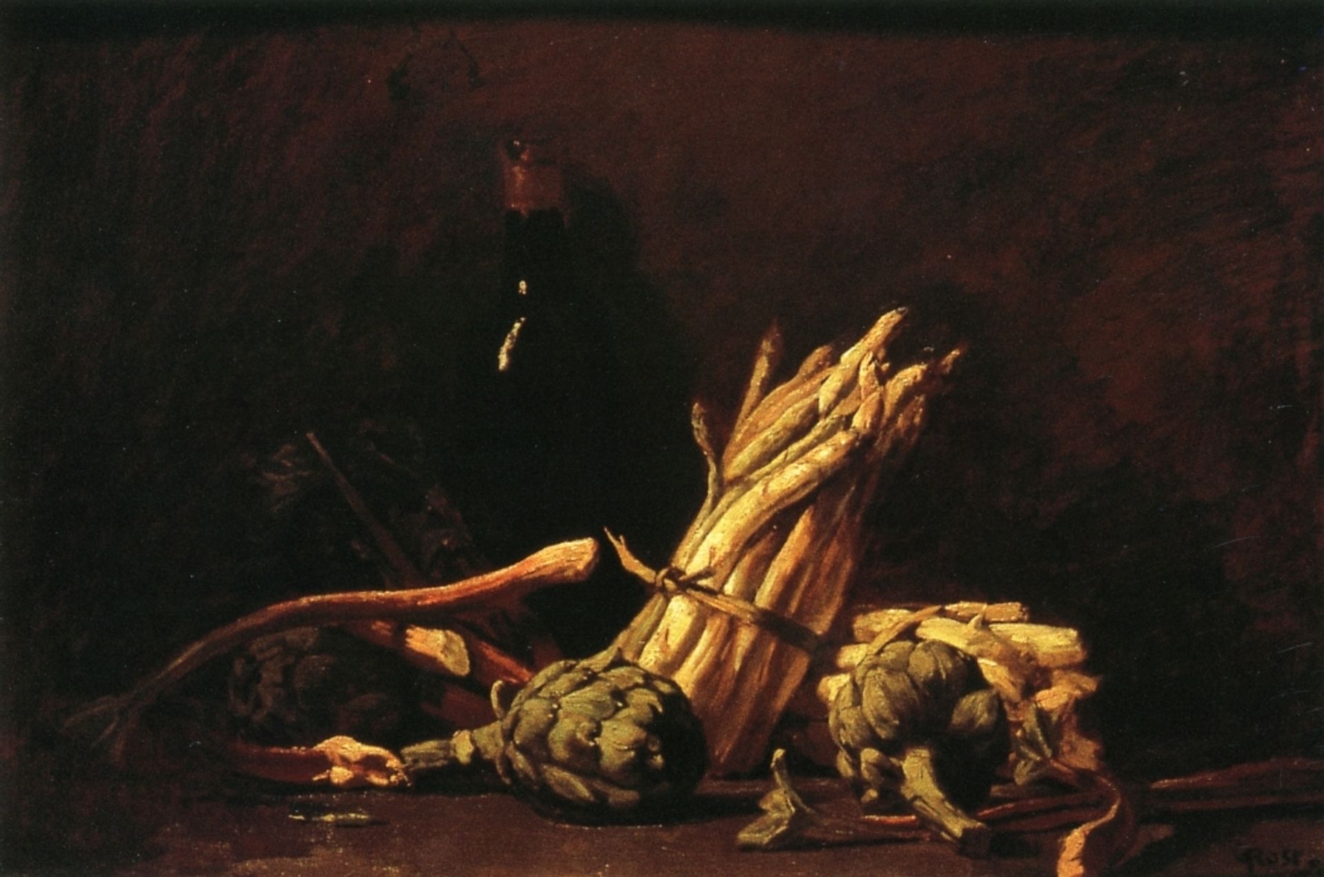 Spring Harvest (also known as Still Life with Asparagus) by Rose O'Neill