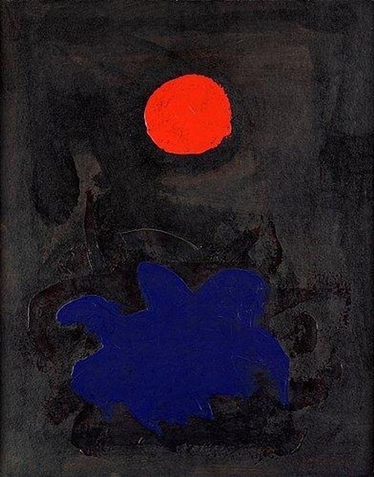 Blue on Black by Adolph Gottlieb