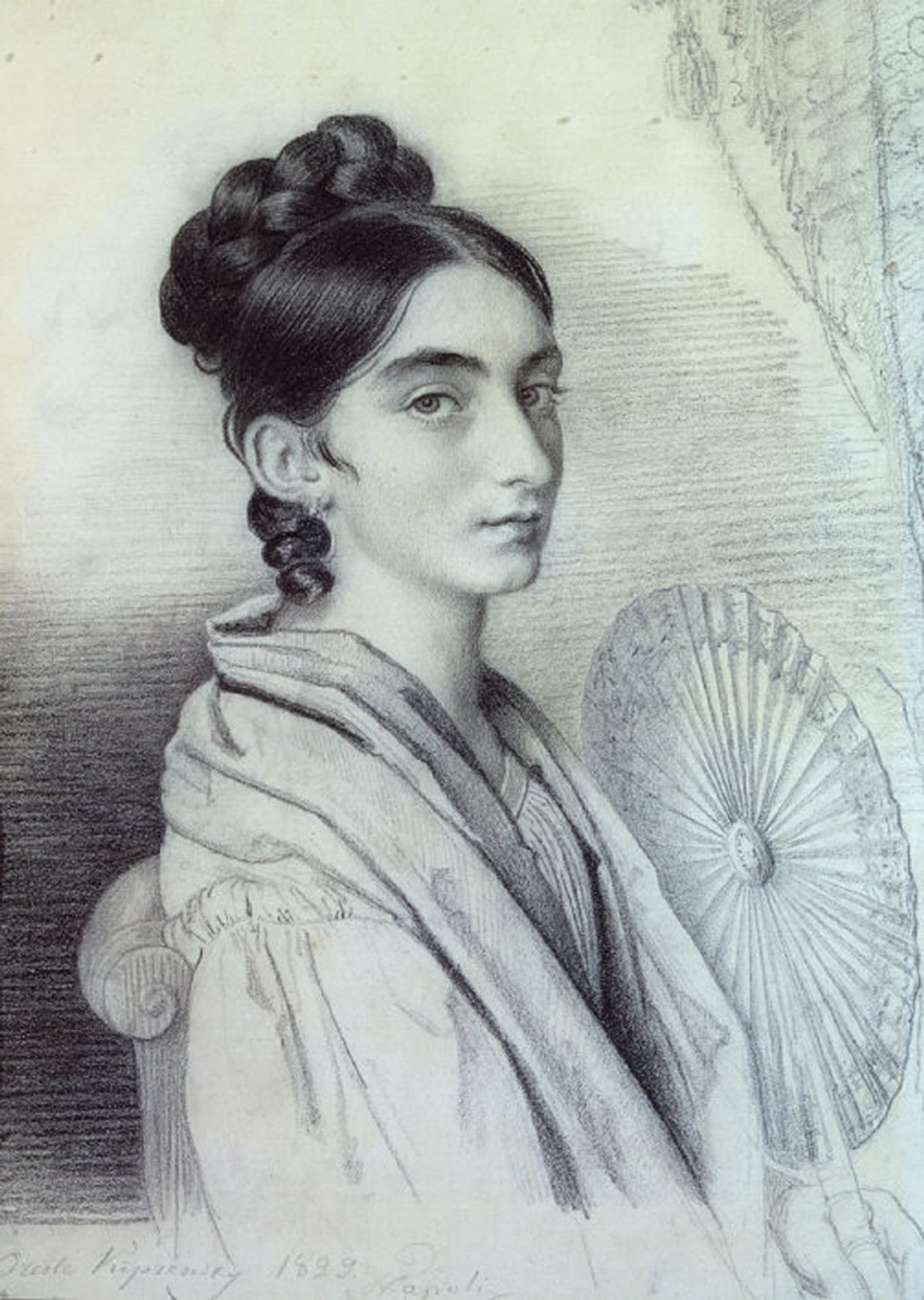 Portrait of Countess Sophia Alexandrovna Golenischev-Kutuzova by Orest Kiprensky