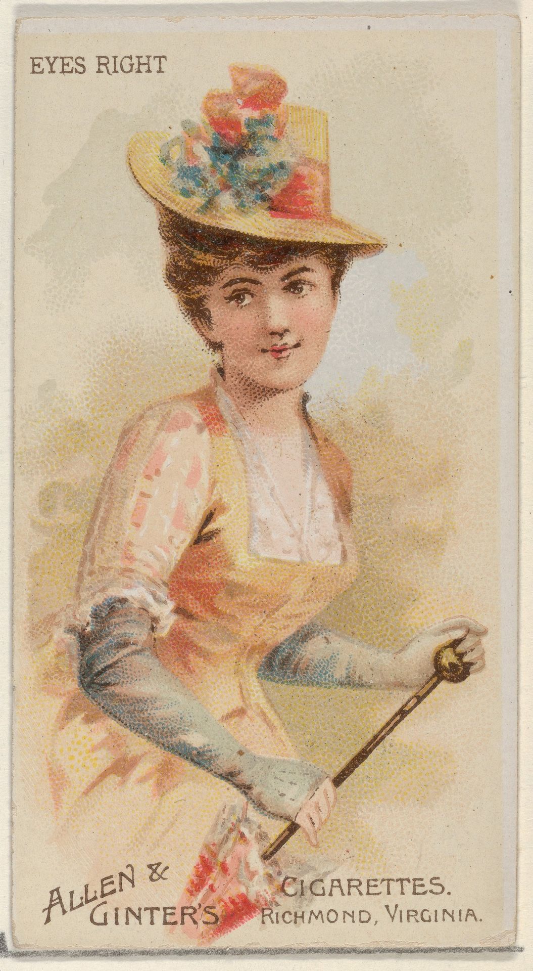 Eyes Right, from the Parasol Drills series (N18) for Allen & Ginter Cigarettes Brands by Allen & Ginter