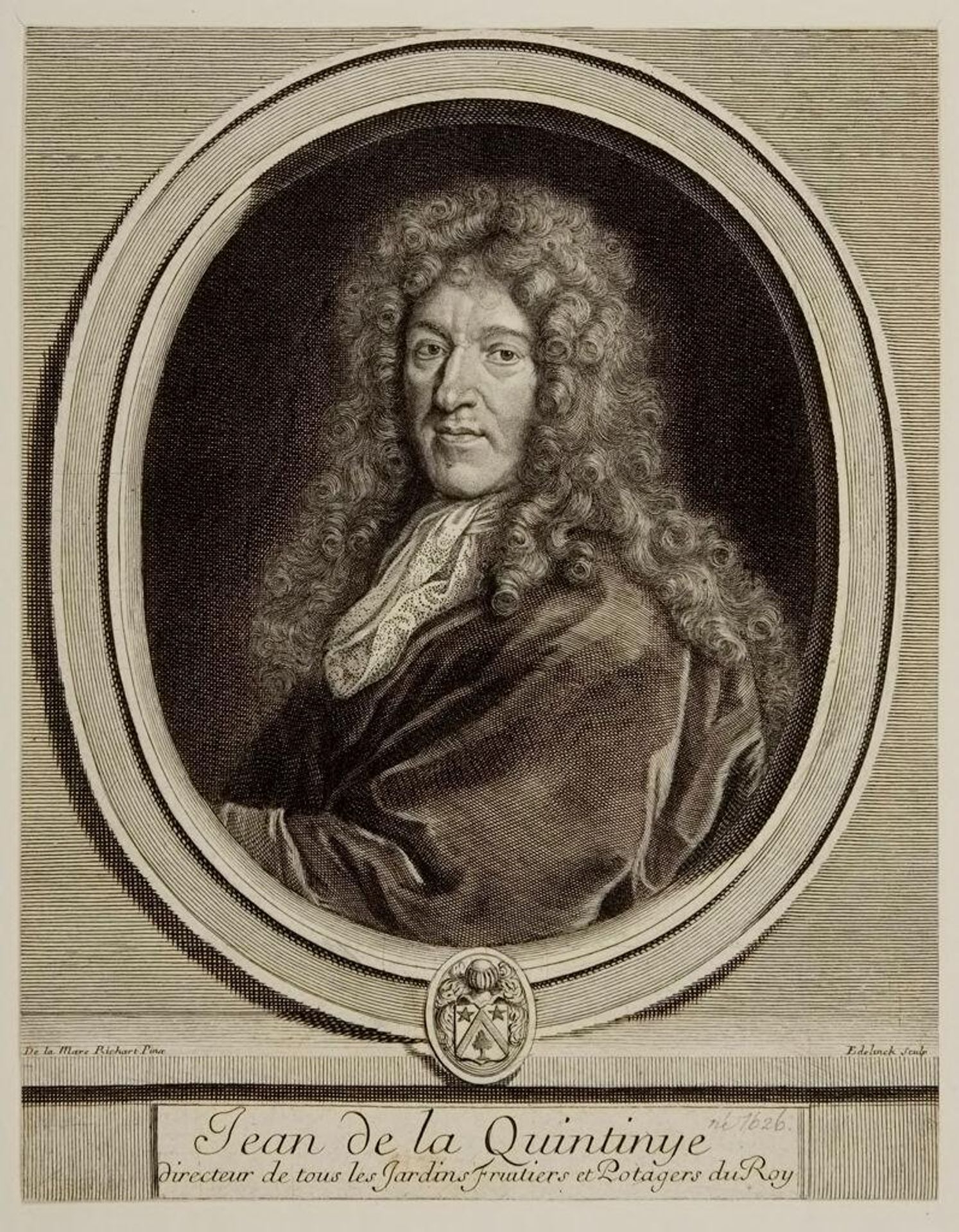 Jean de La Quintinye by Gérard Edelinck