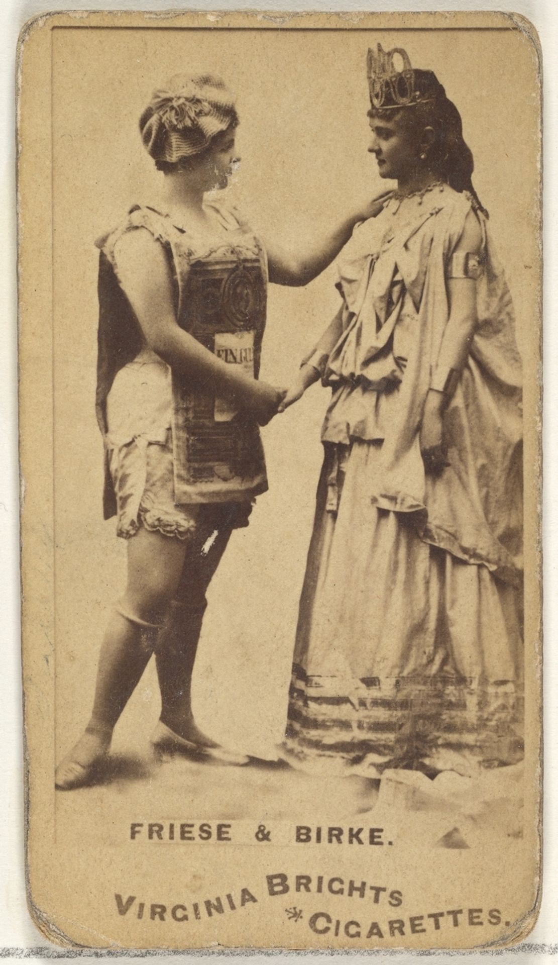 Friese & Birke, from the Actors and Actresses series (N45, Type 1) for Virginia Brights Cigarettes by Allen & Ginter